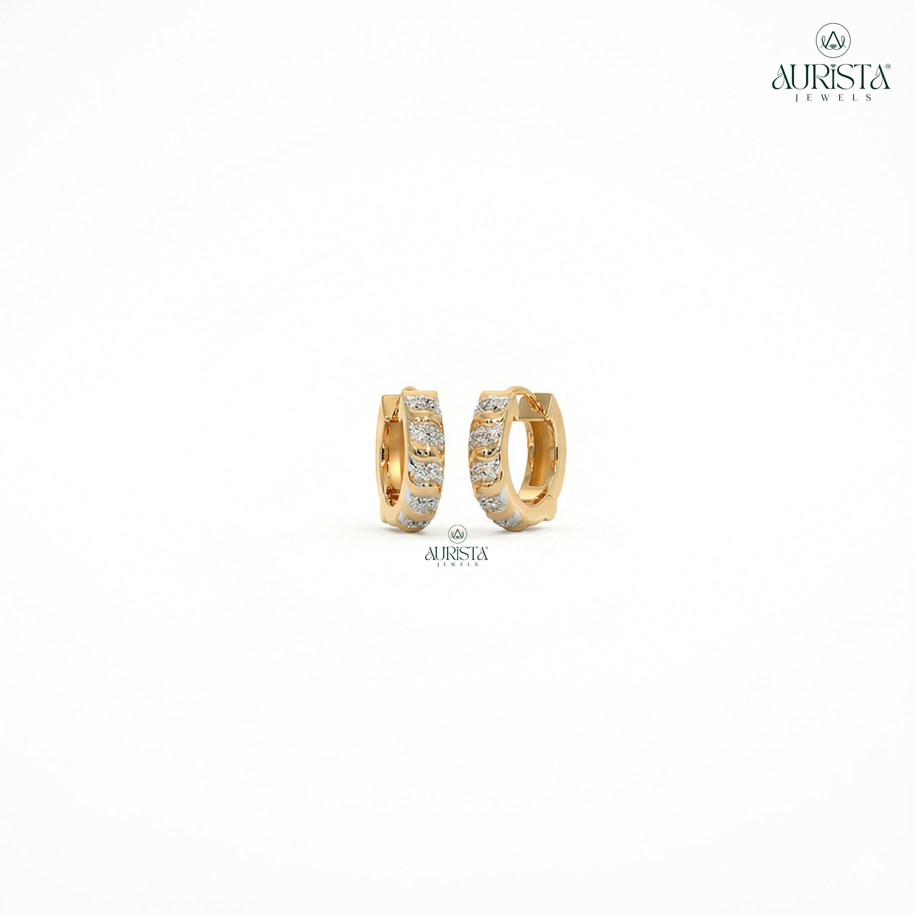 Endless Elegance – White Diamond Earrings
