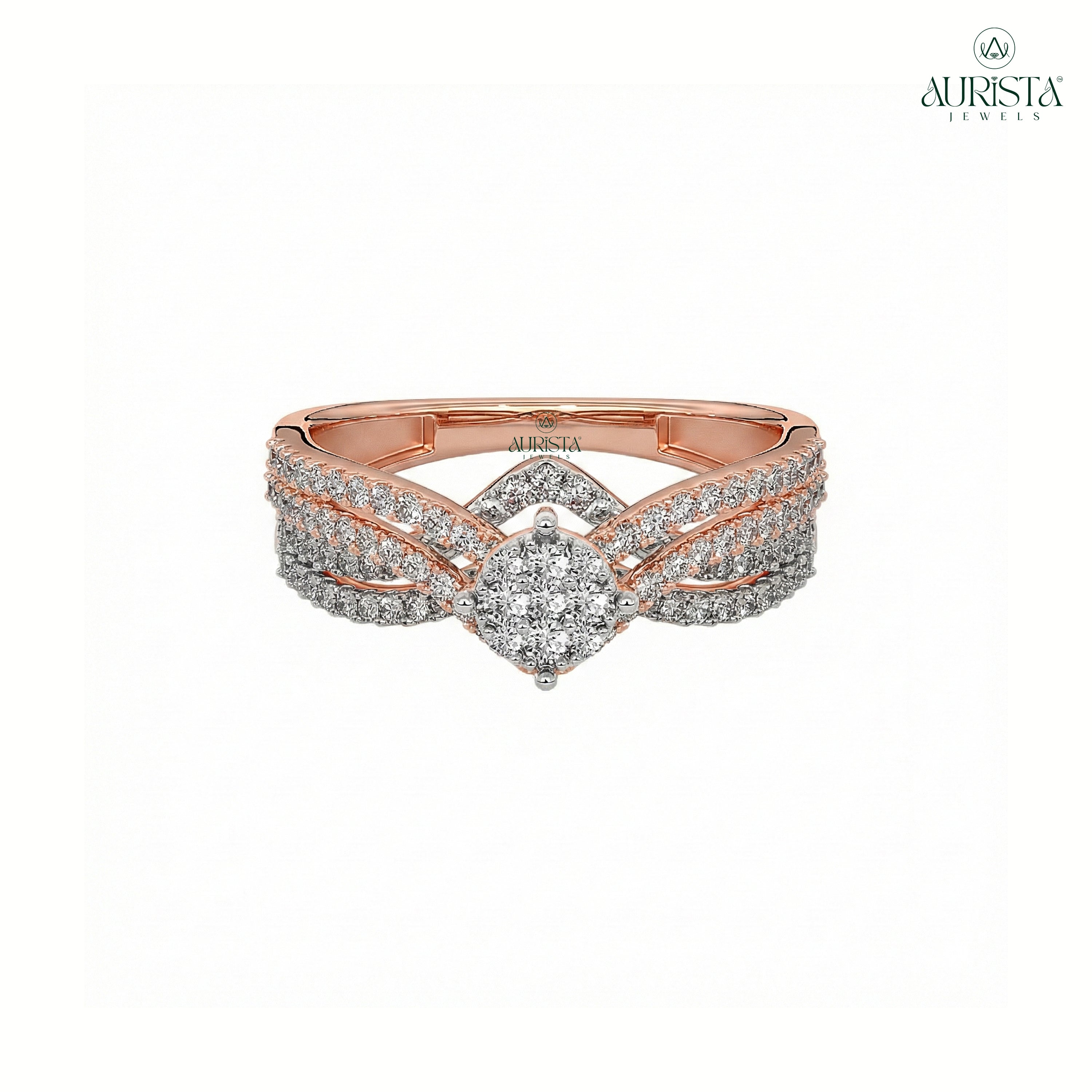Promise of Light – Rose gold Ring with Round Diamond