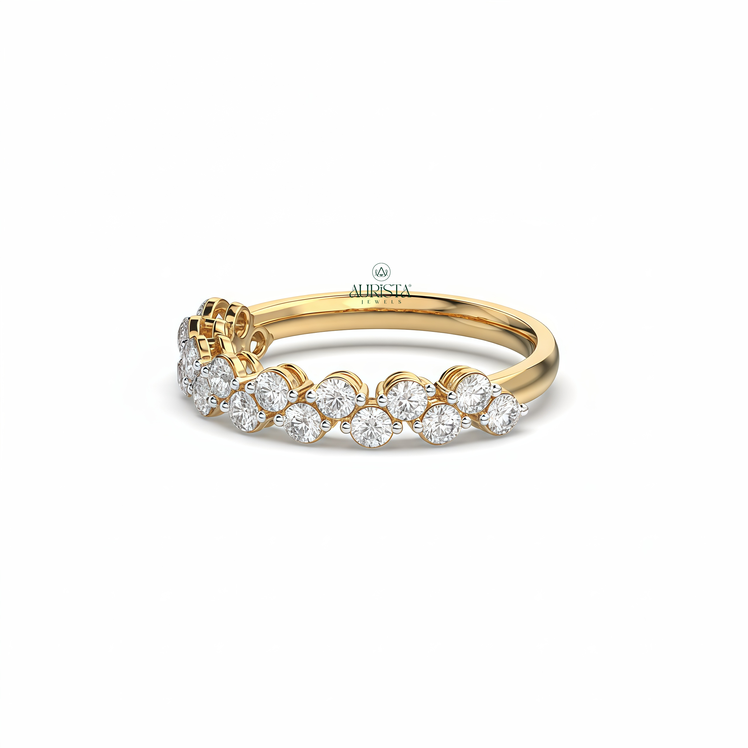Gift of Forever – Yellow Gold Ring with Round Diamond