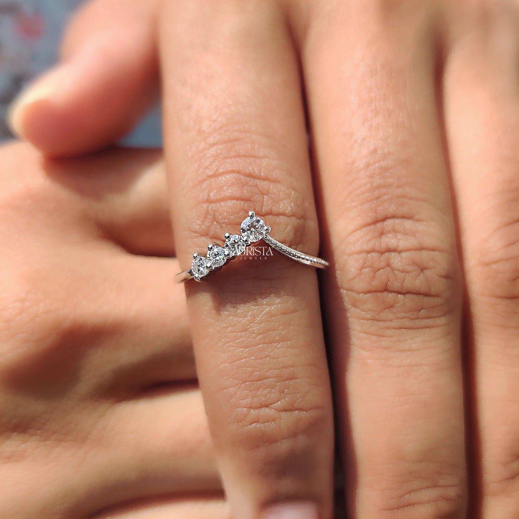 Whispered Heart Diamond Band Ring