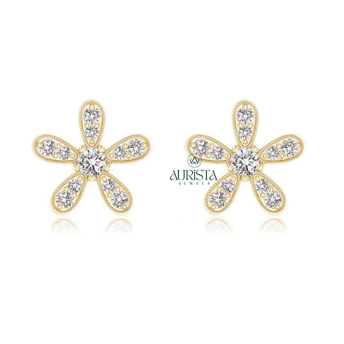 Modern Earrings with Premium Diamond