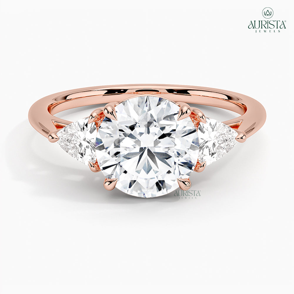 Eternal Devotion – Rose Gold Ring with Round Diamond