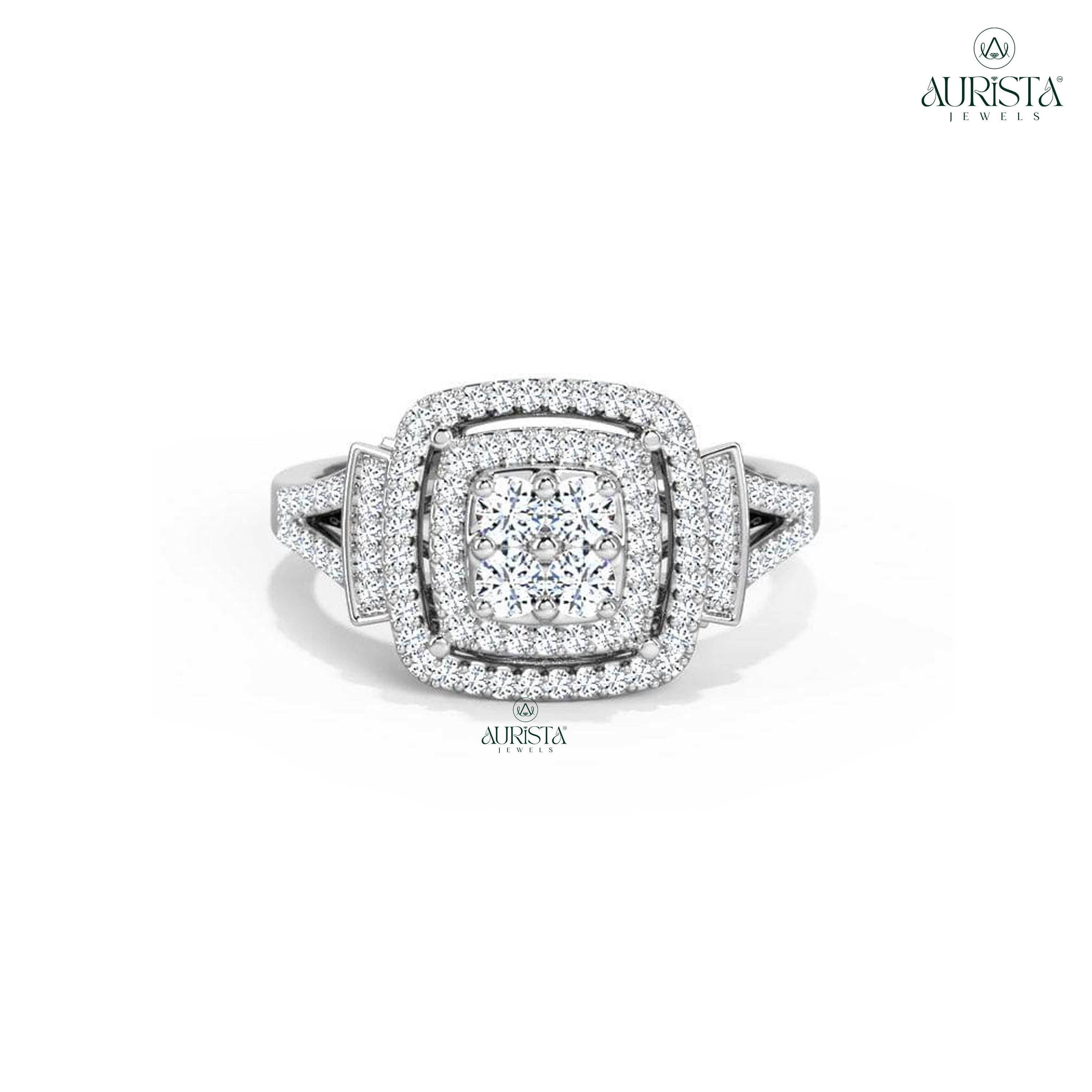 Timeless Vows – White Gold Ring with Round Diamond