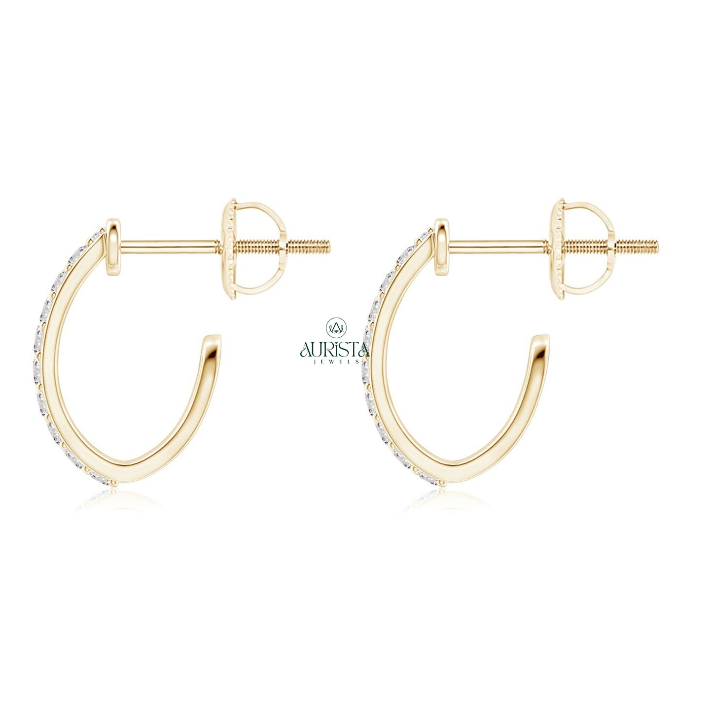 Luxury Earrings with Radiant Diamond