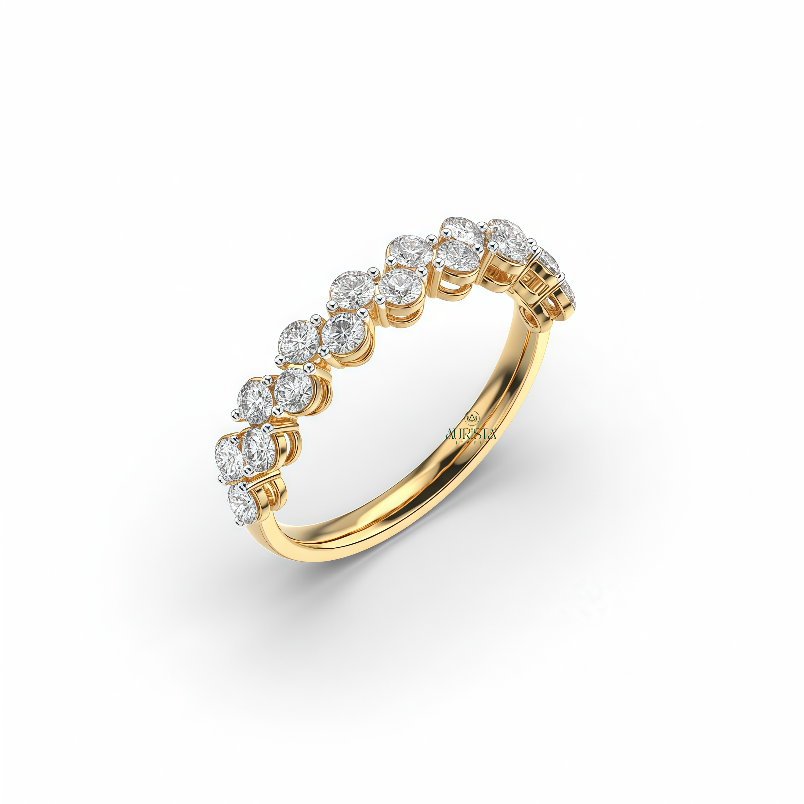 Gift of Forever – Yellow Gold Ring with Round Diamond