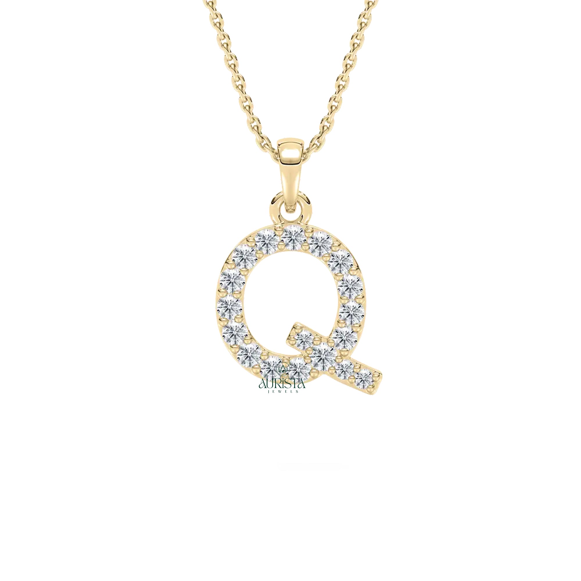 Diamond Letter Necklace