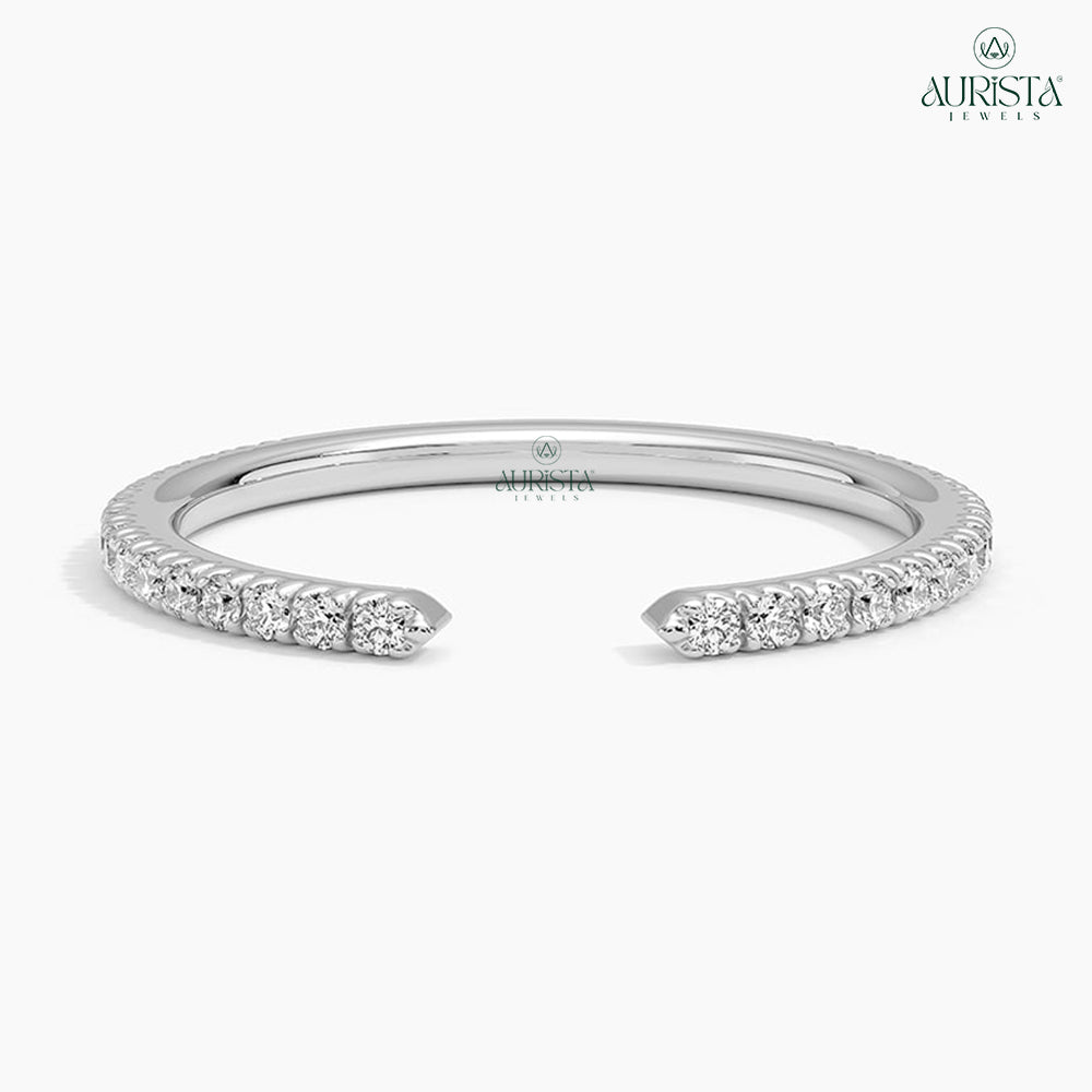 Bound by Love White Gold Band with Round Diamond
