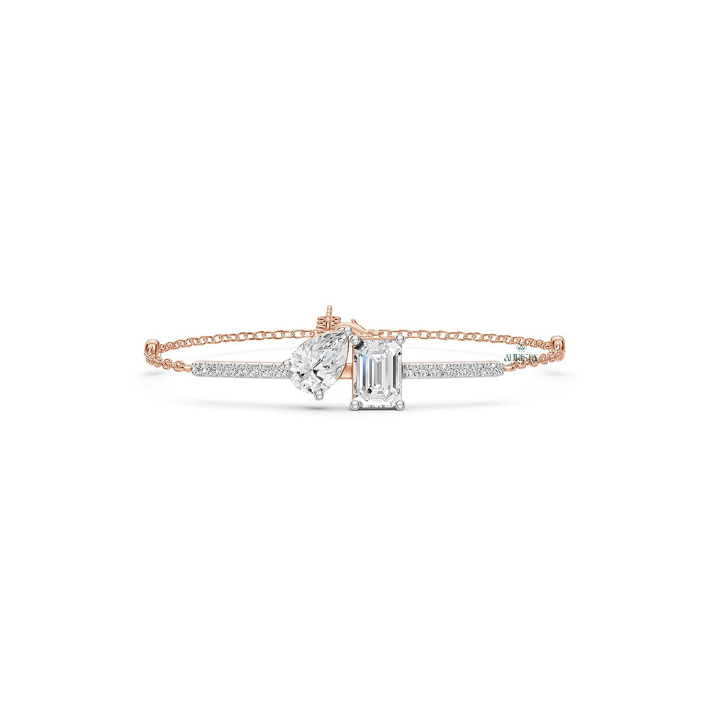 Eternal Embrace – Diamond Bracelet in White Gold