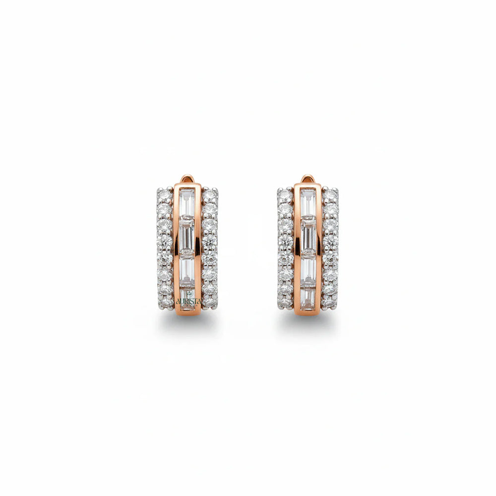 Pure Sparkle – Diamond Hoops Earrings