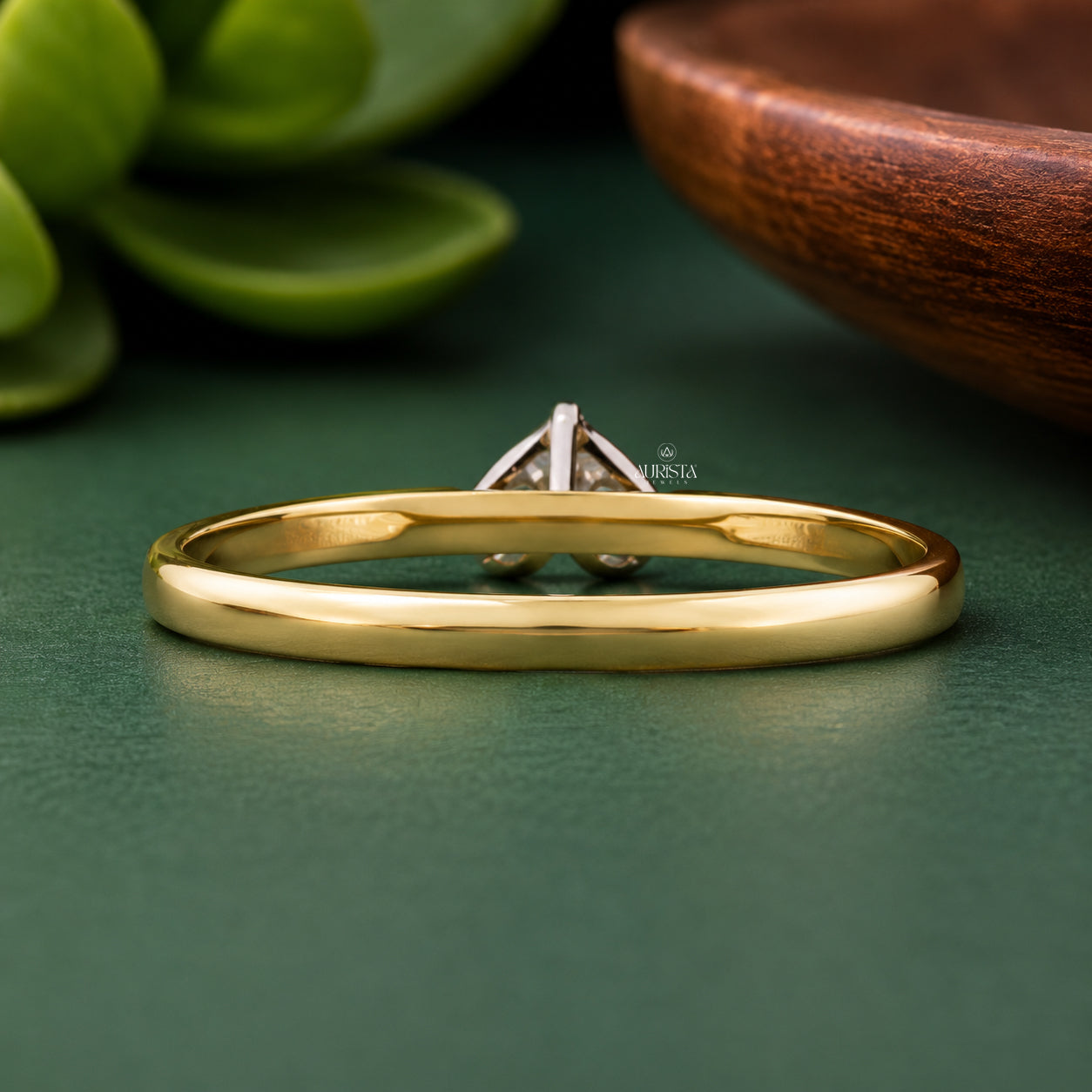 Heart Shape,Pear Diamond Lab Grown Diamond Ring, Unique Two Stone, Romantic Love Ring