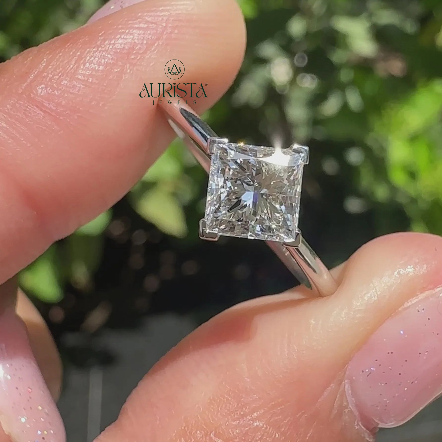 Beautiful Simplicity in a Diamond Solitaire Ring