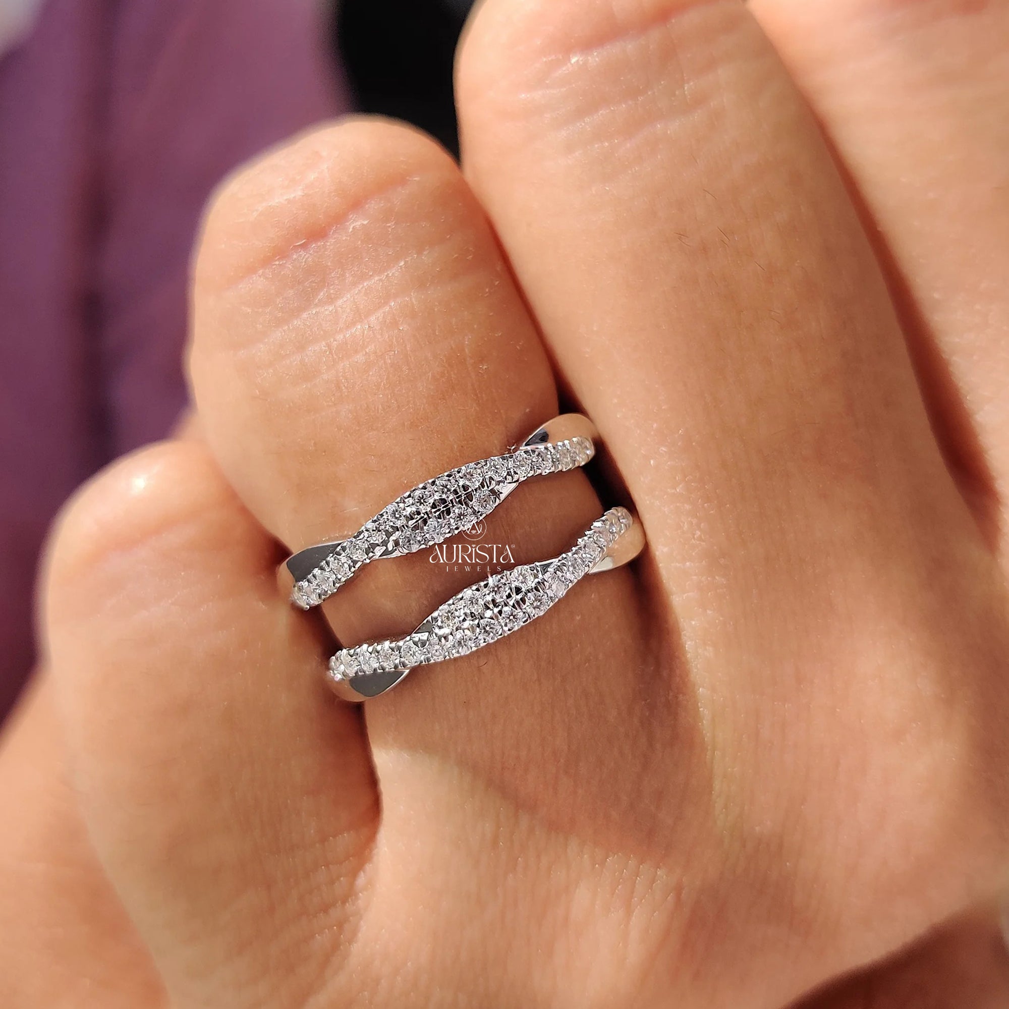 Twisted Diamond Elegance Diamond Ring