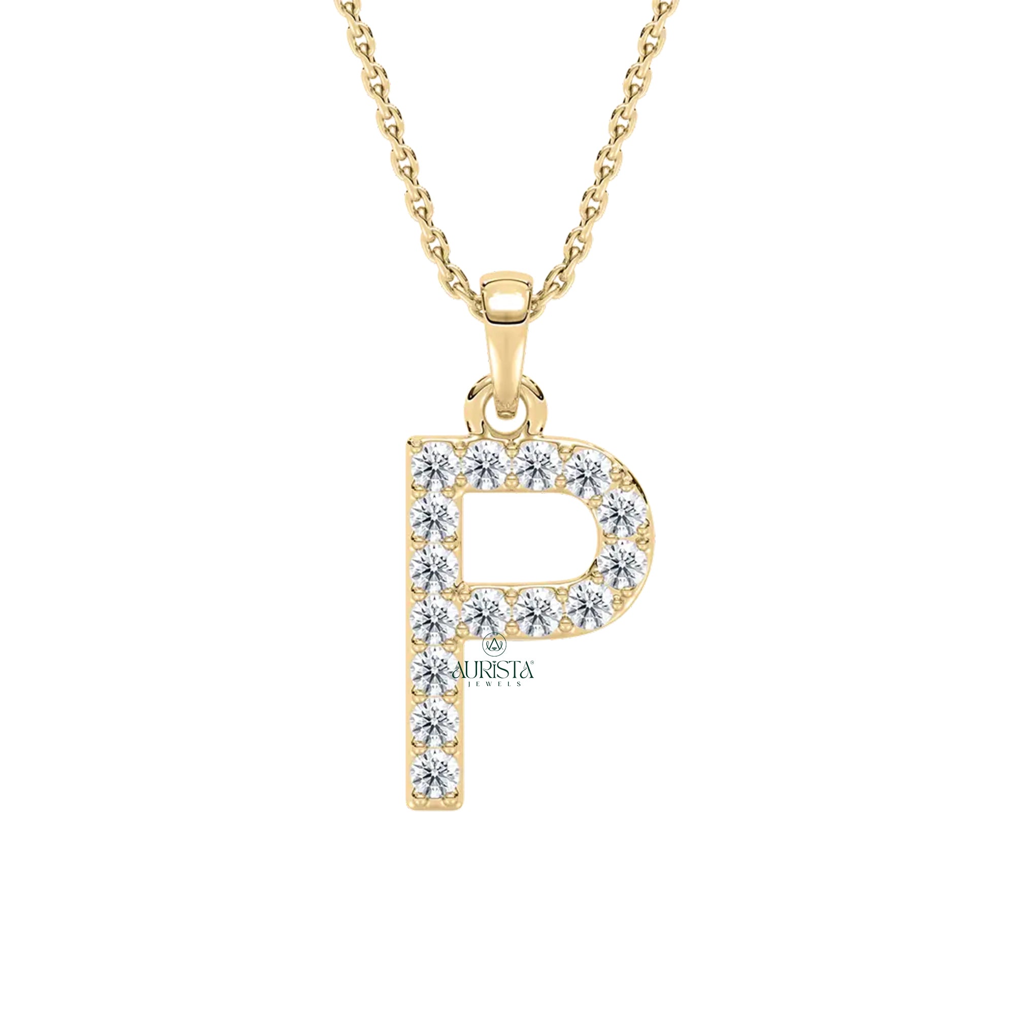Diamond Initial Necklace