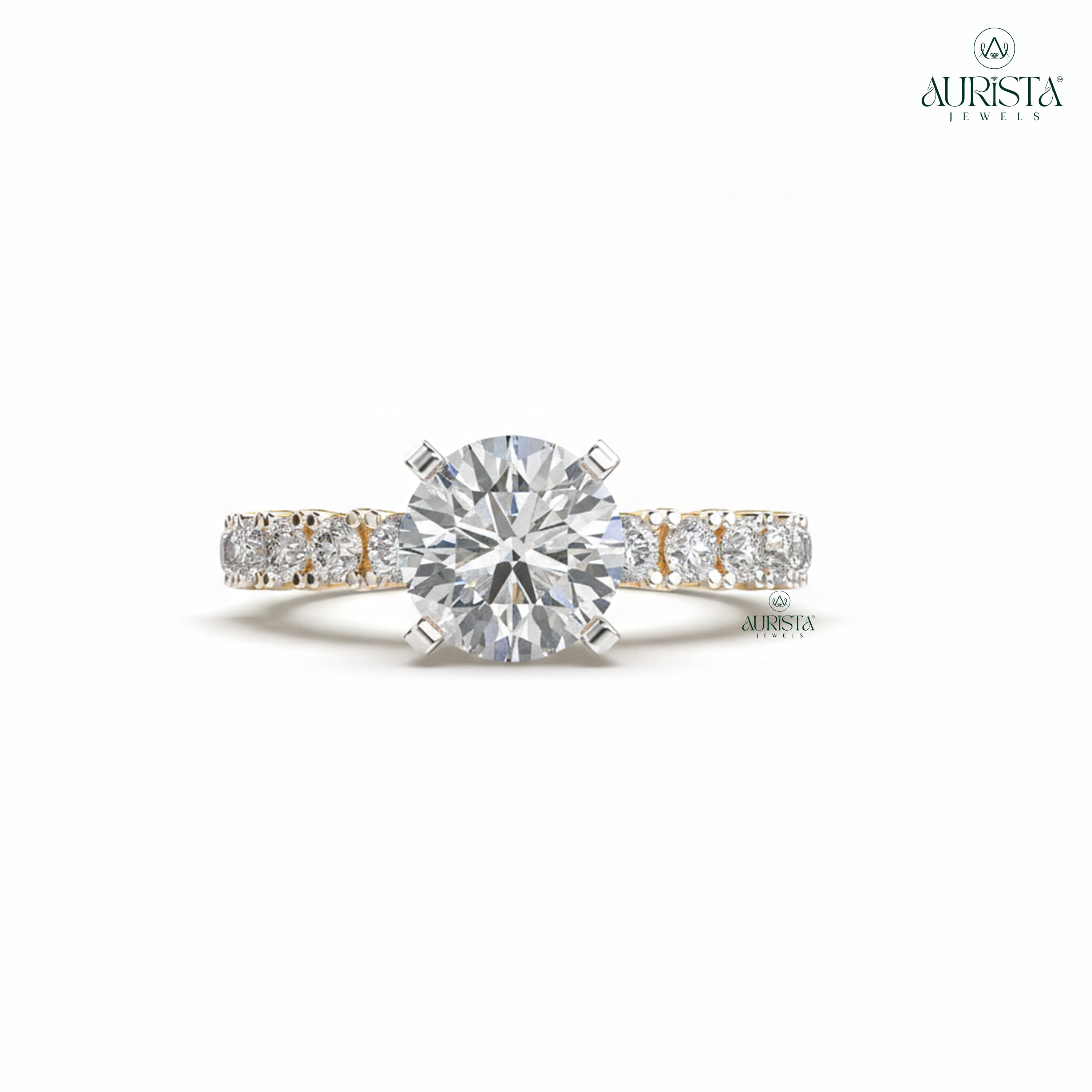 Forever Yours – Yellow Gold Ring with Round Diamond