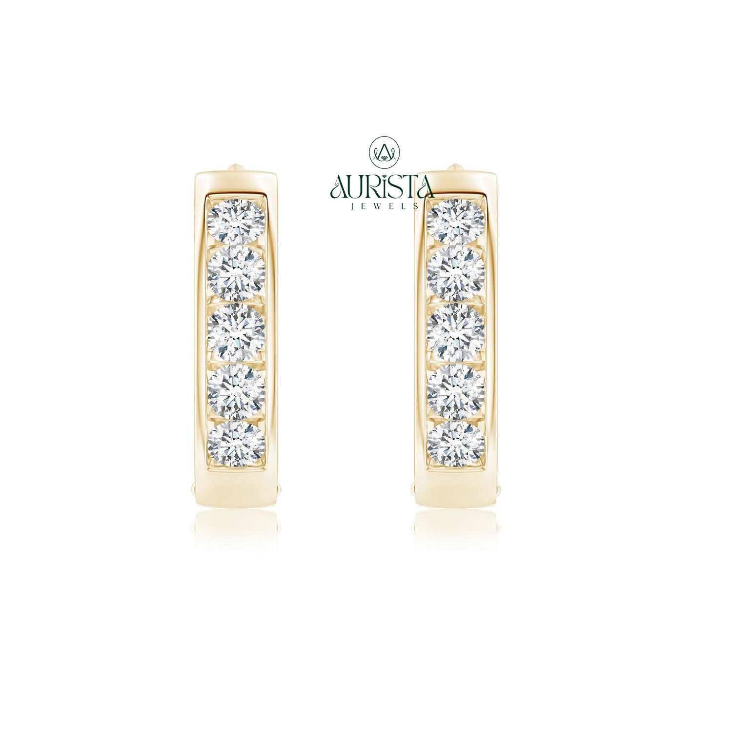 Royal Earrings with Fine Diamond