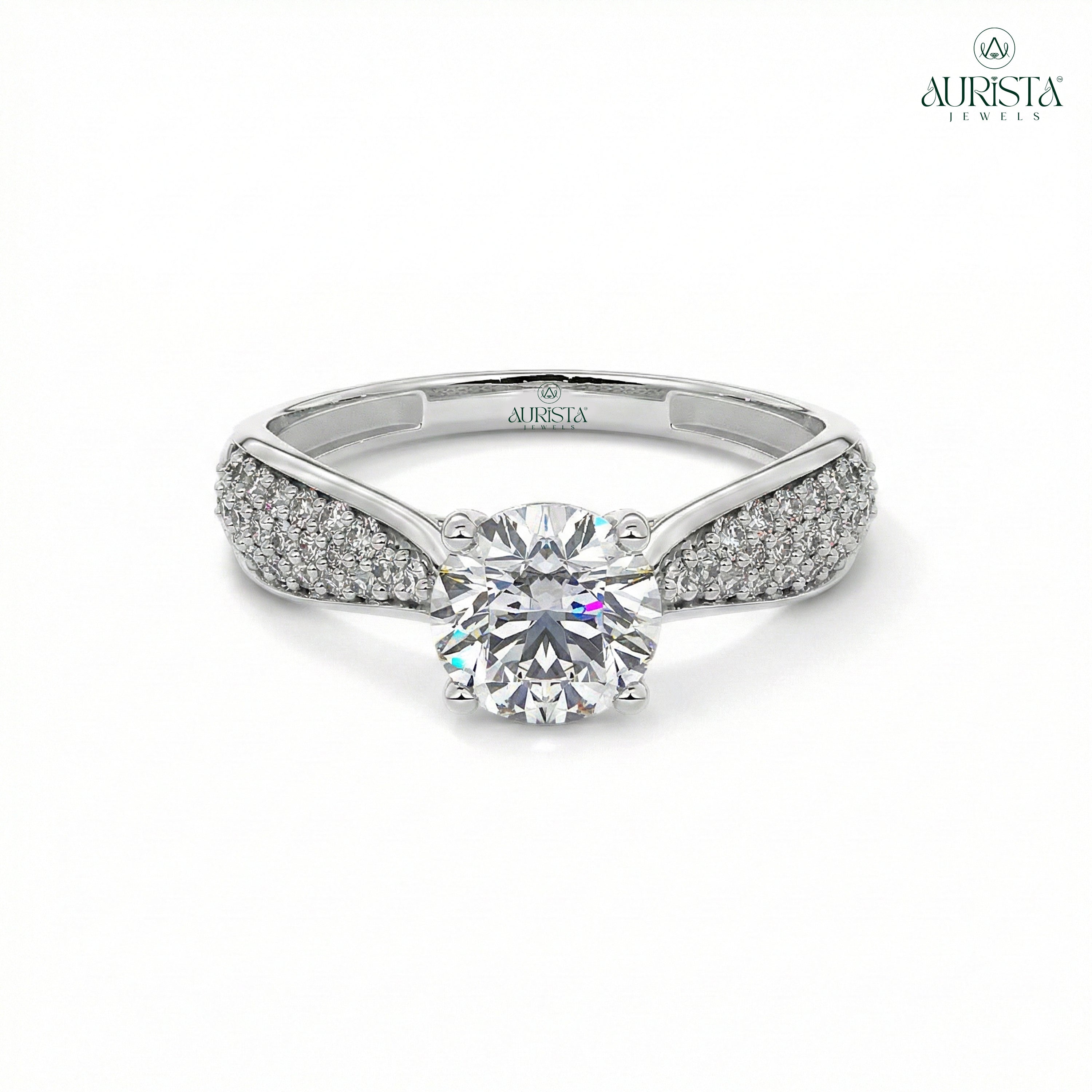 Promise Eternal – White Gold Ring with Round Diamond