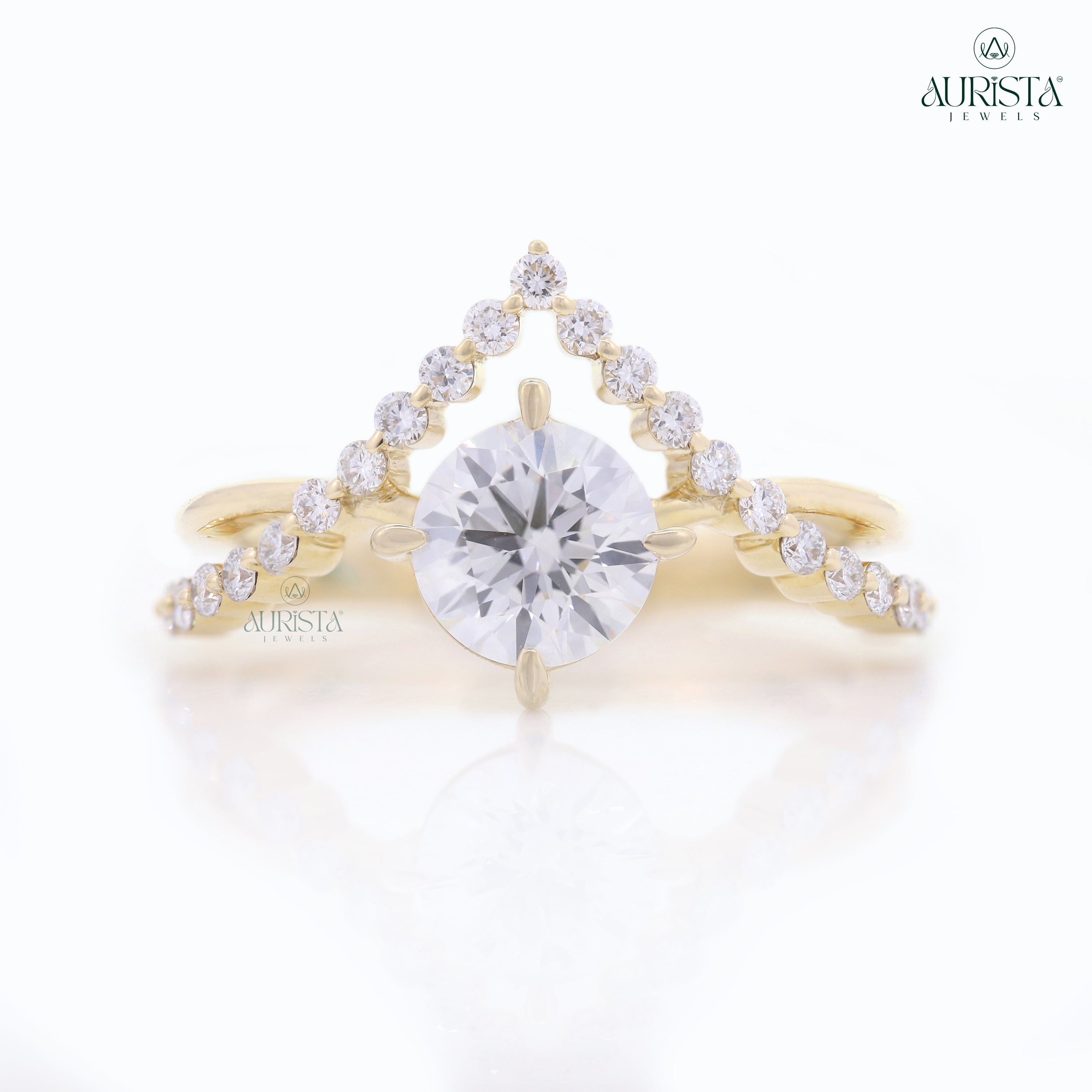 Wear Your Promise- Yellow Gold Ring with Round Diamond