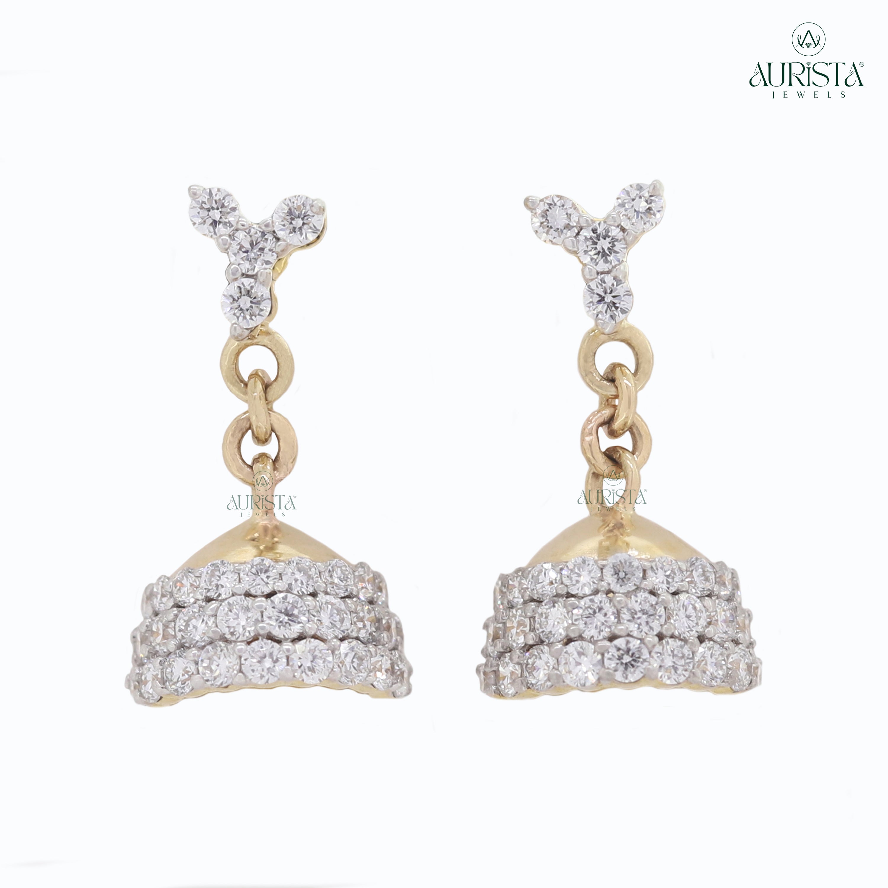 Sparkling Whispers – Diamond Stud Earrings