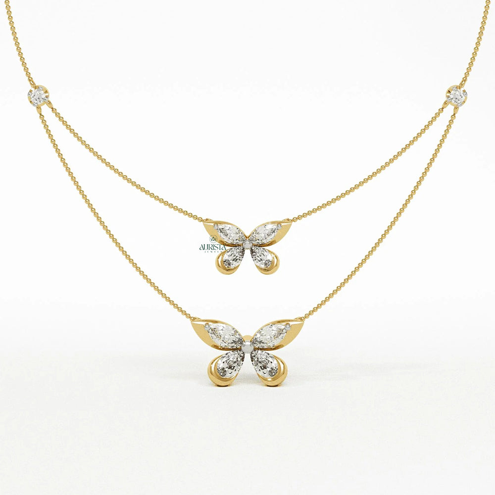 Eternal Shine Diamond Necklace in Gold