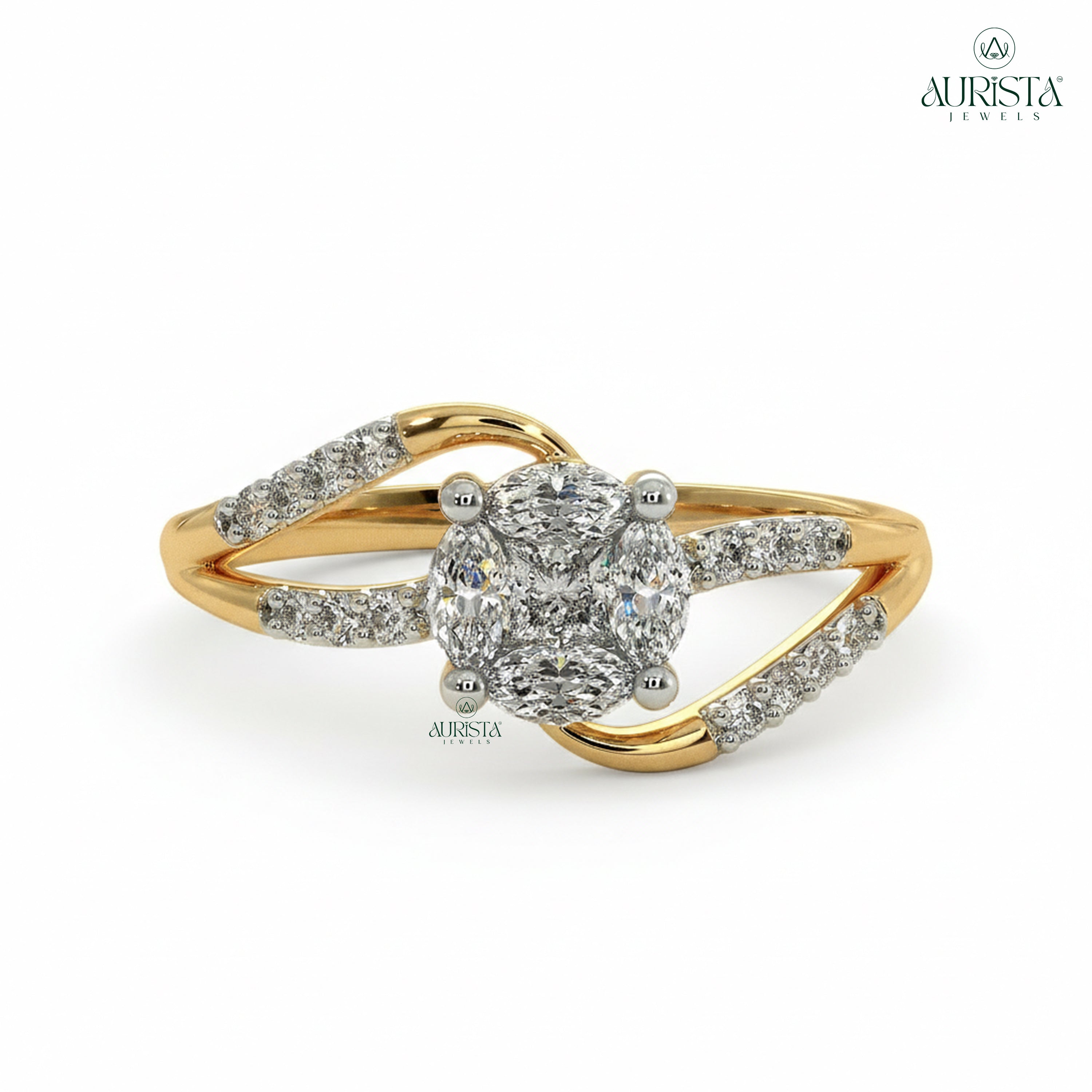 Timeless Union – Yellow Gold Band with Round Diamond