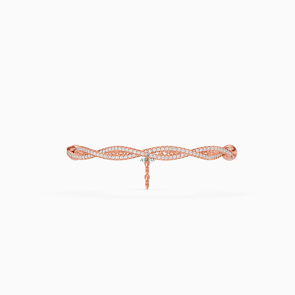 Eternal Embrace – Diamond Bracelet in Rose Gold