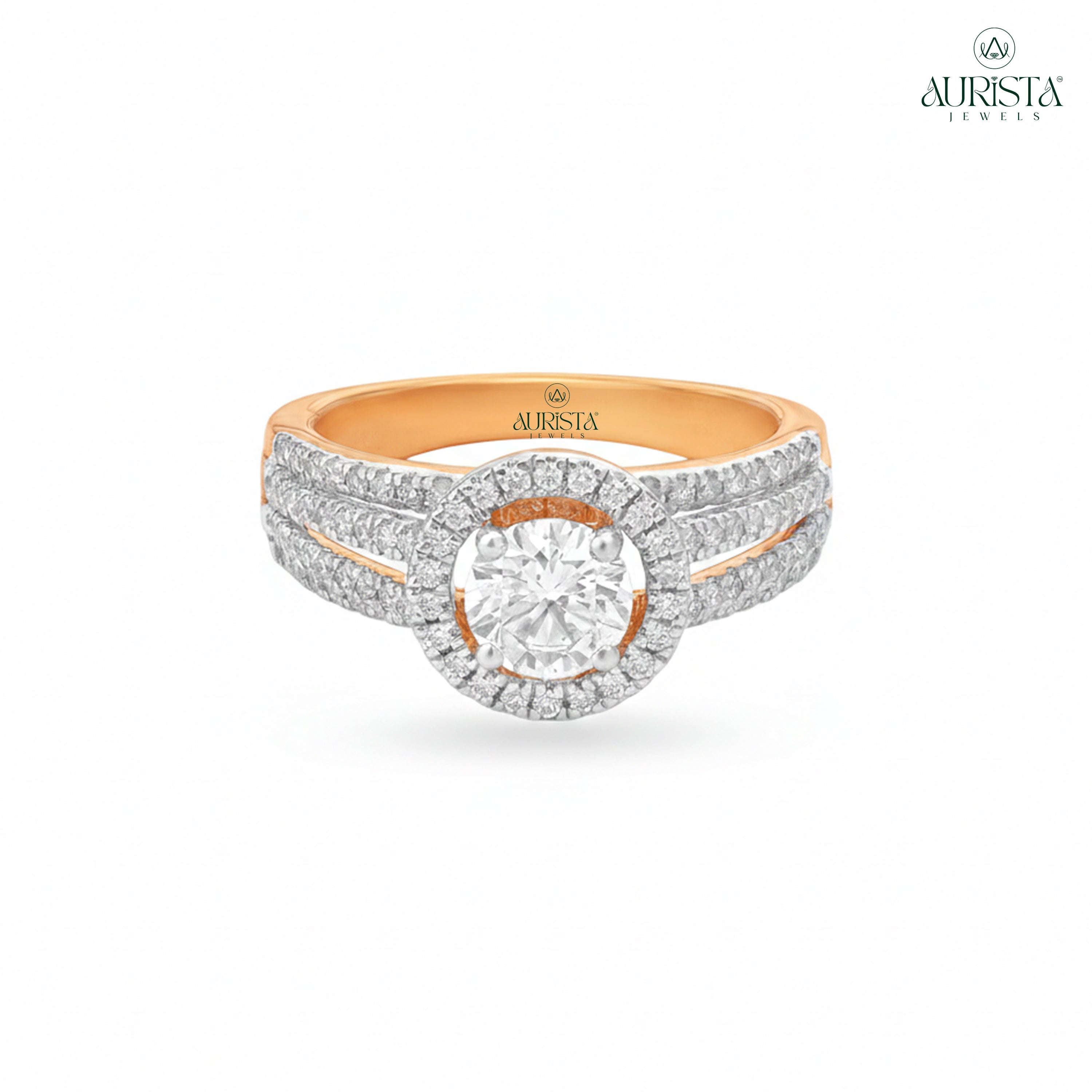 Eternal Devotion – Rose Gold Ring with Round Diamond