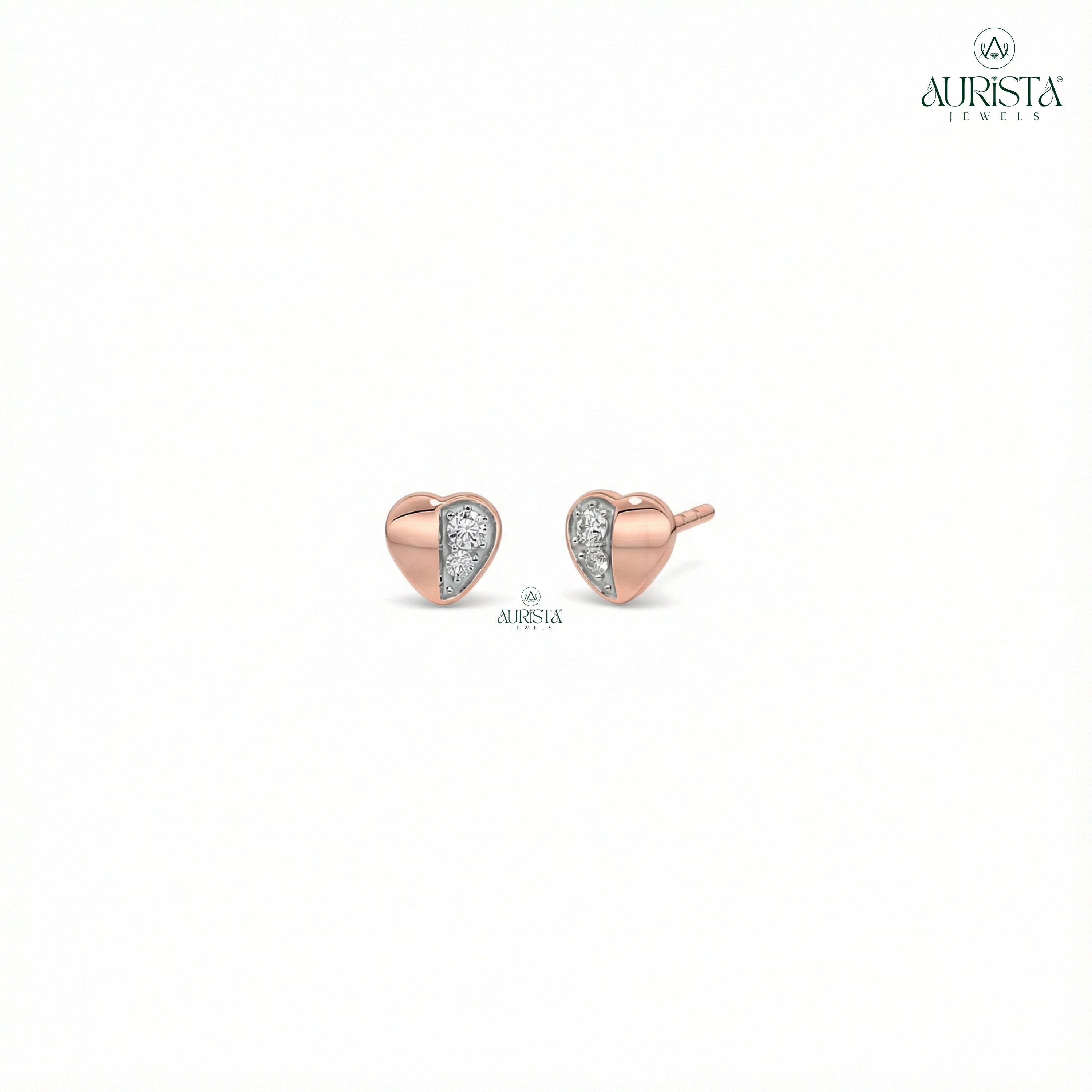 Radiant Essence – Diamond Stud Earrings