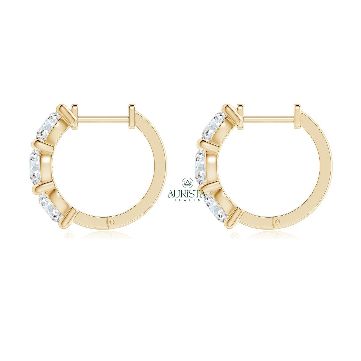Modern Earrings with Precious Diamond