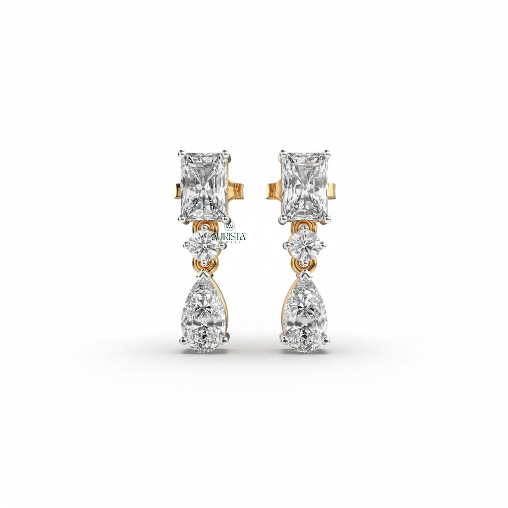 Timeless Sparkle – Diamond Earrings
