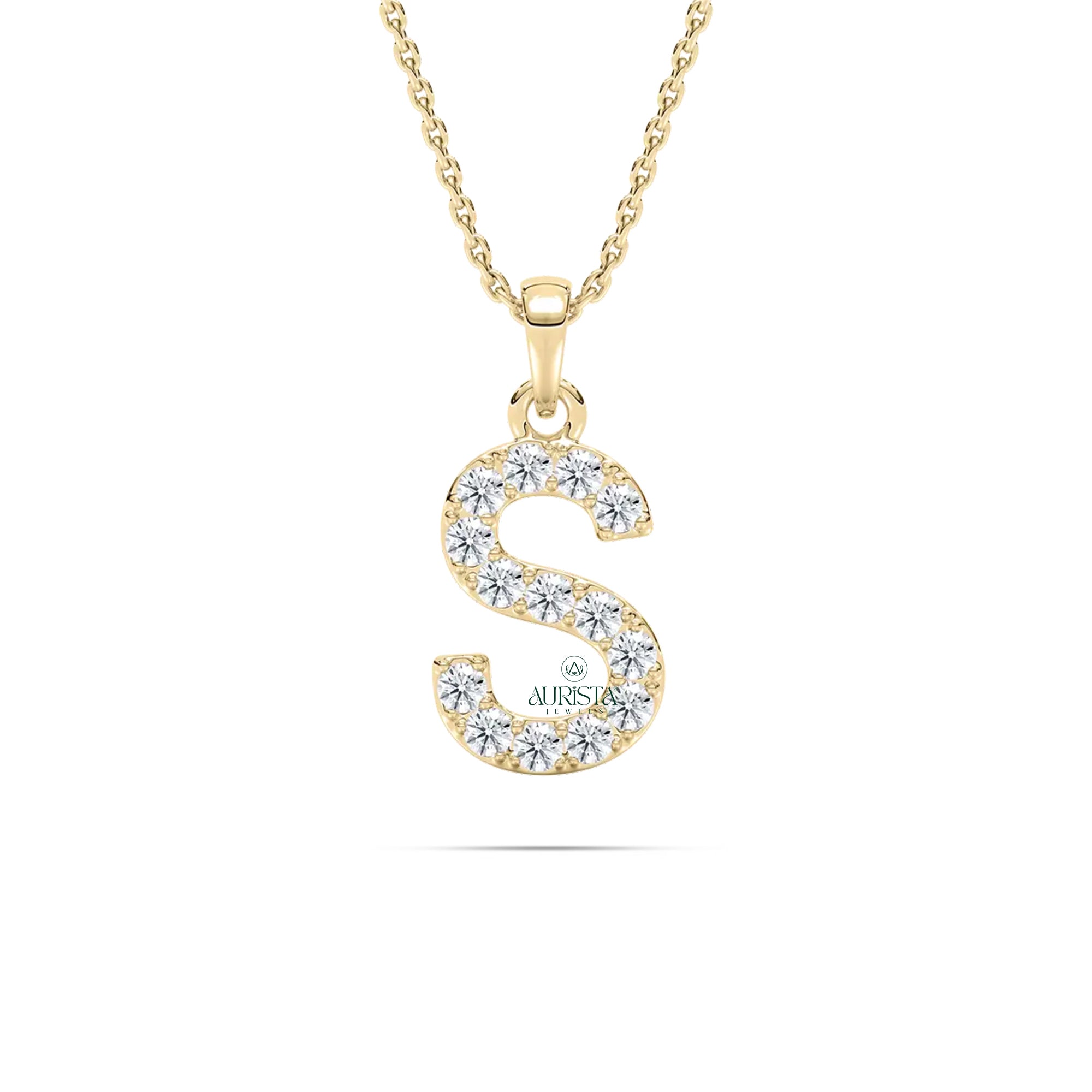 Stunning Diamond Letter Pendant Jewellery With Luxe Shine