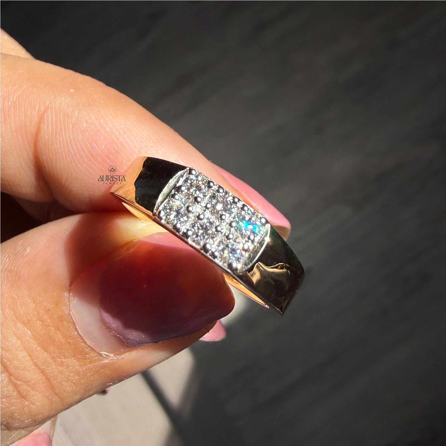 Dream of Shine Yellow Band with Round Diamond