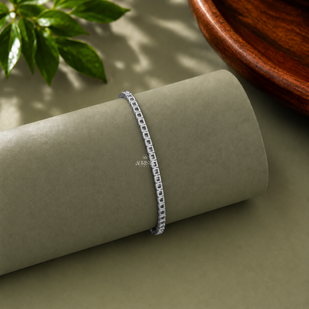 Classic Tennis Bracelet Moissanite in Diamond Sparkling Line Chain Chic Jewelry