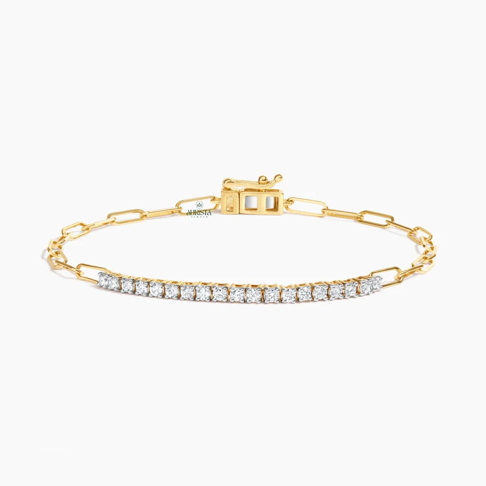 Timeless Shine – Bracelet with Round Diamonds