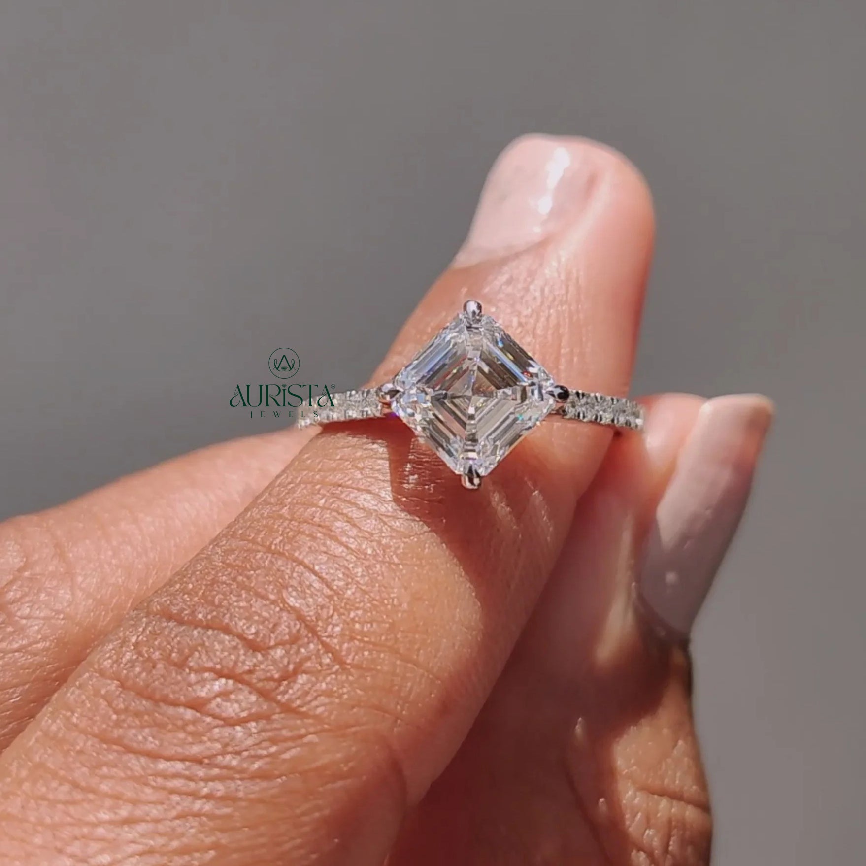 Golden Pave Aura – Elegant Ring with Dazzling Sparkle