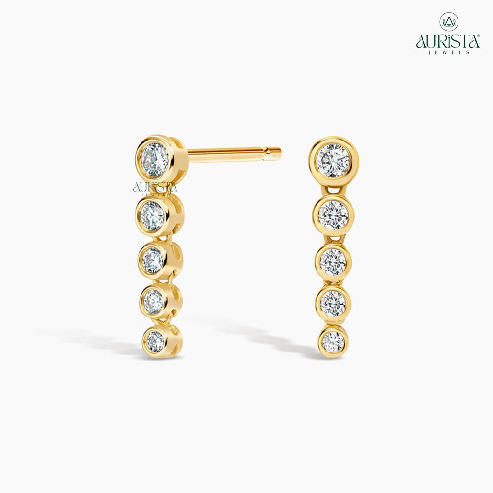 Infinite Spark – White Diamond Earrings