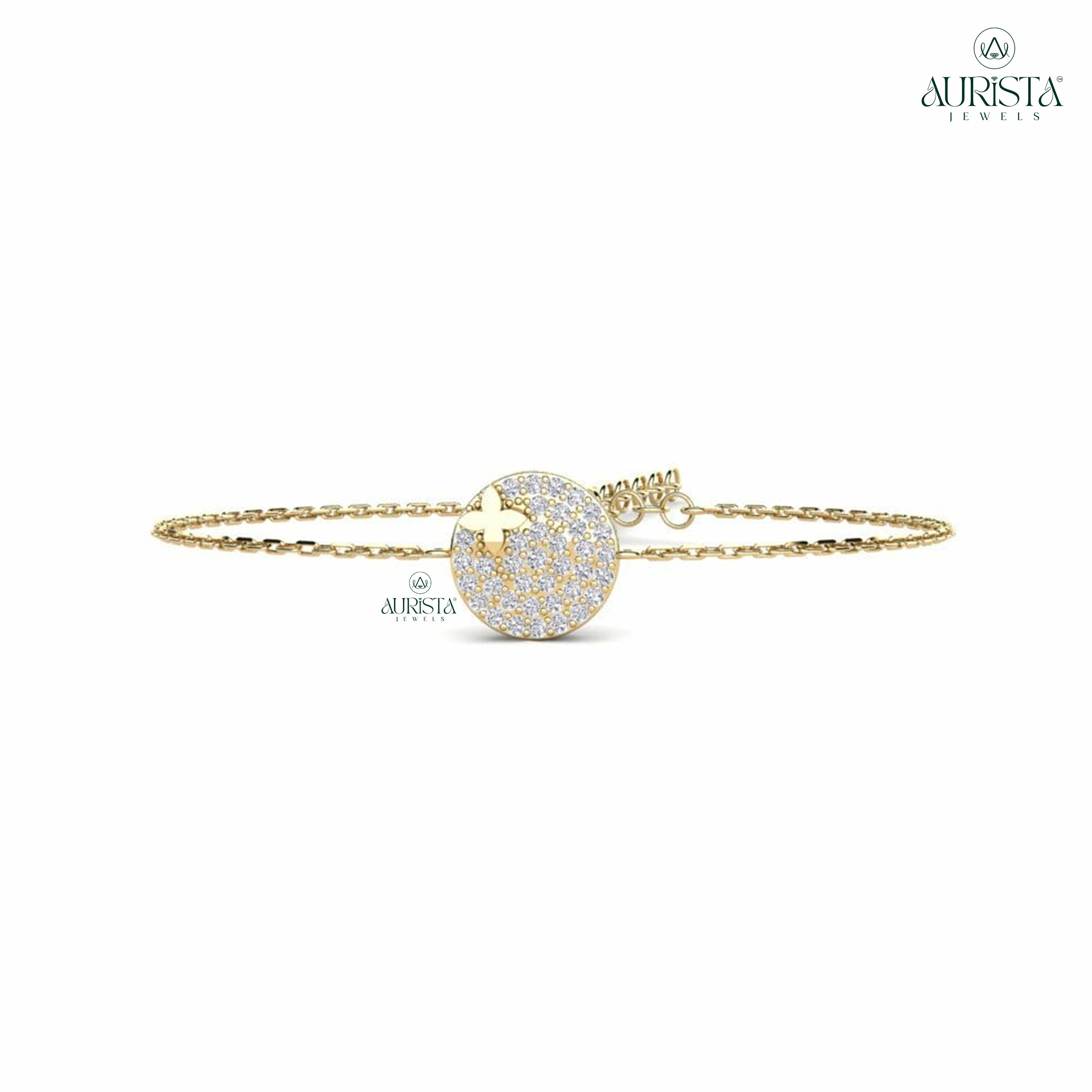 Bond Eternal – swan bracelet with Round Diamonds