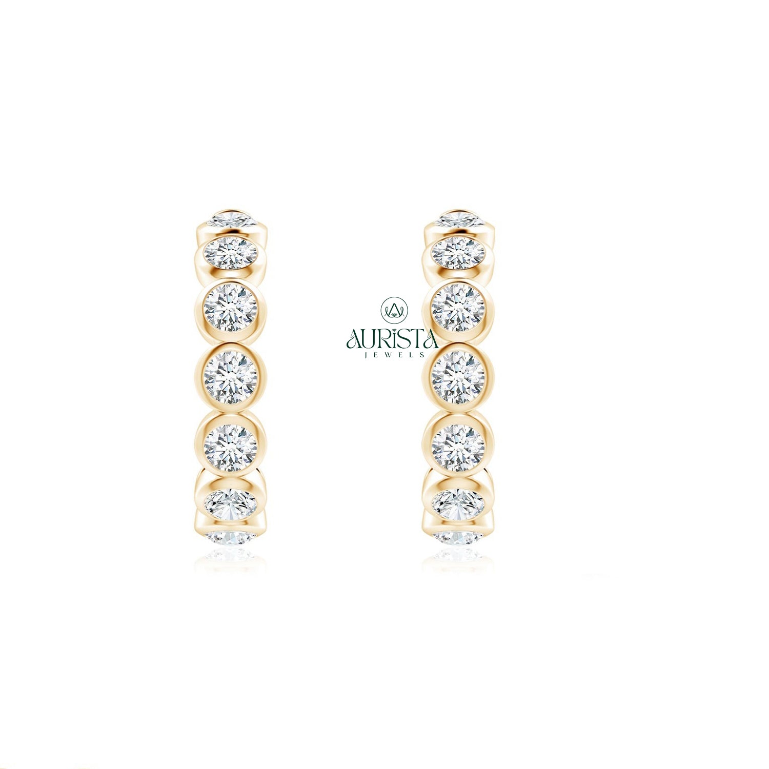 Lavish Earrings with Brilliant Diamond
