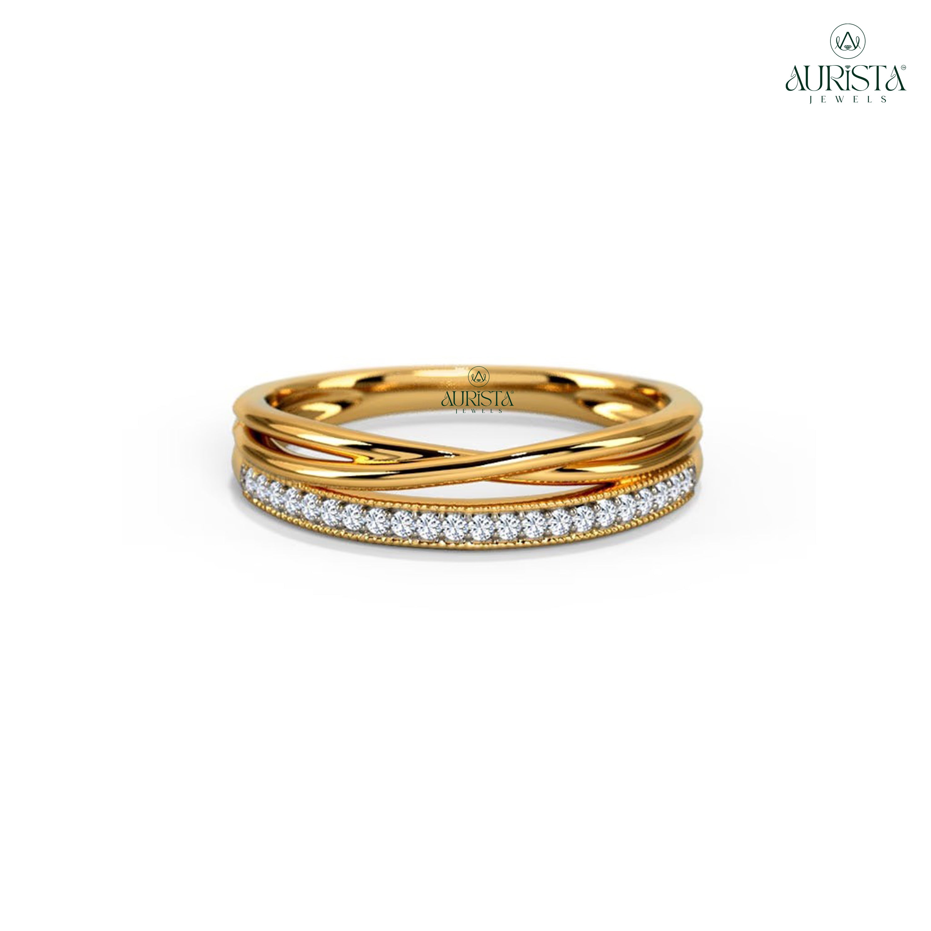 Endless Vows – Yellow Gold Ring with Round Diamond