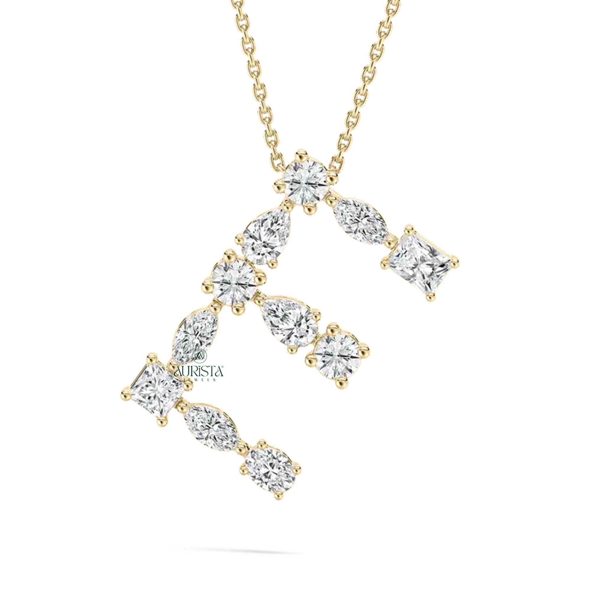 Iconic Gold Initials With Elegant Touch