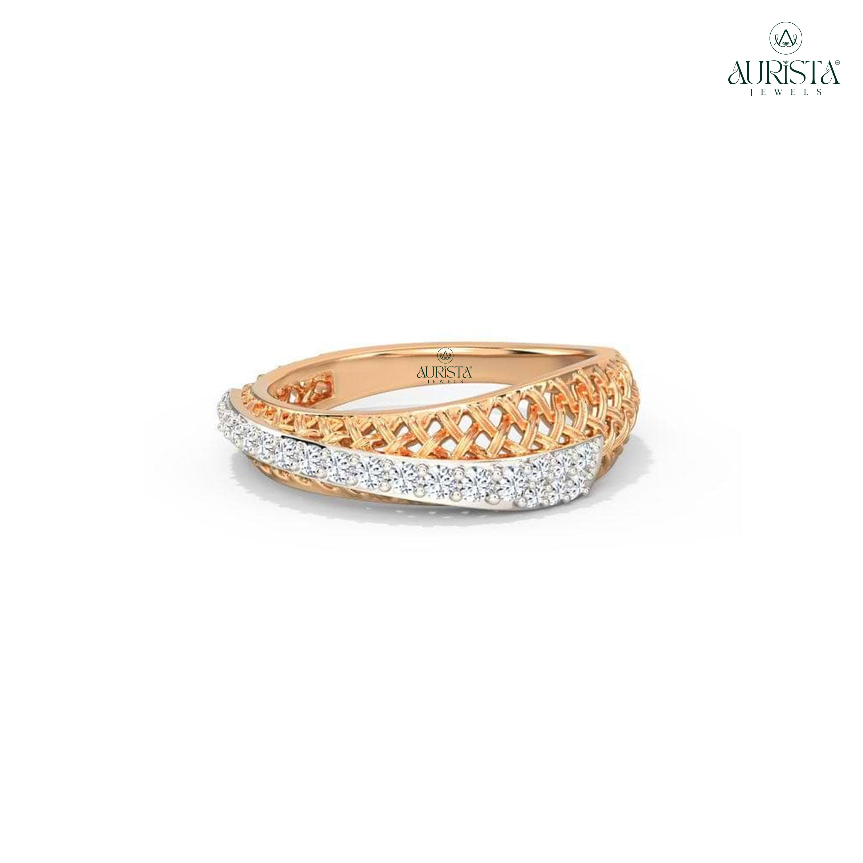 Shine Eternal – Yellow Gold Band with Round Diamond