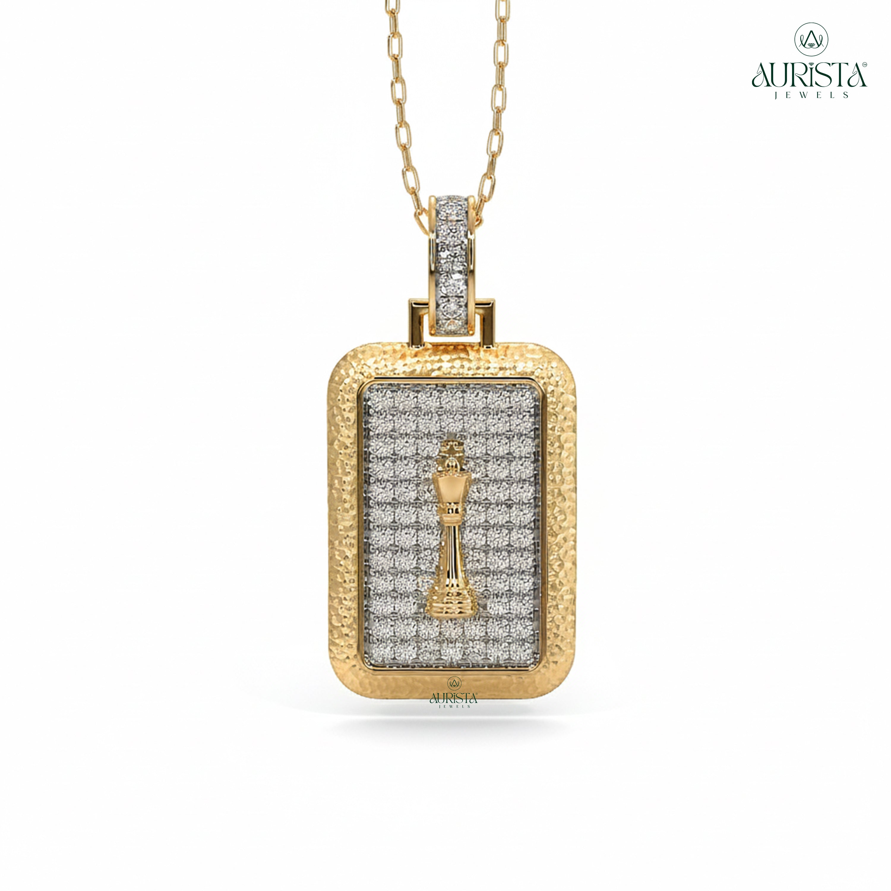 Stylish Men’s Pendant with Diamond