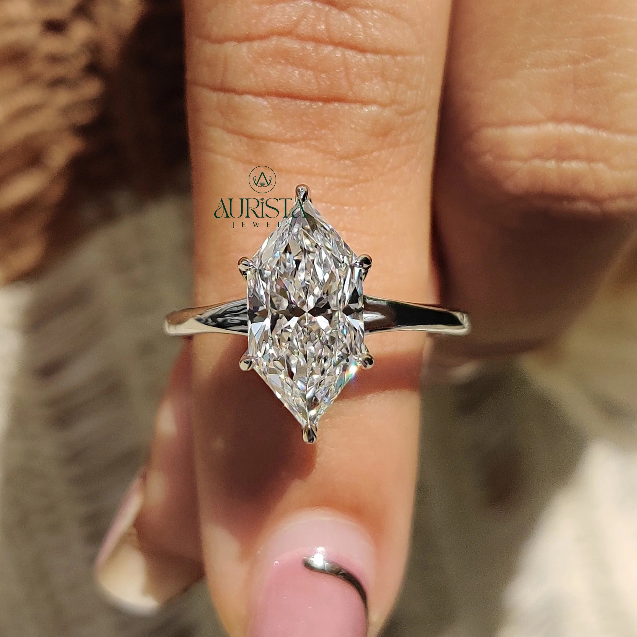 Modern Romance Marquise Solitaire Ring