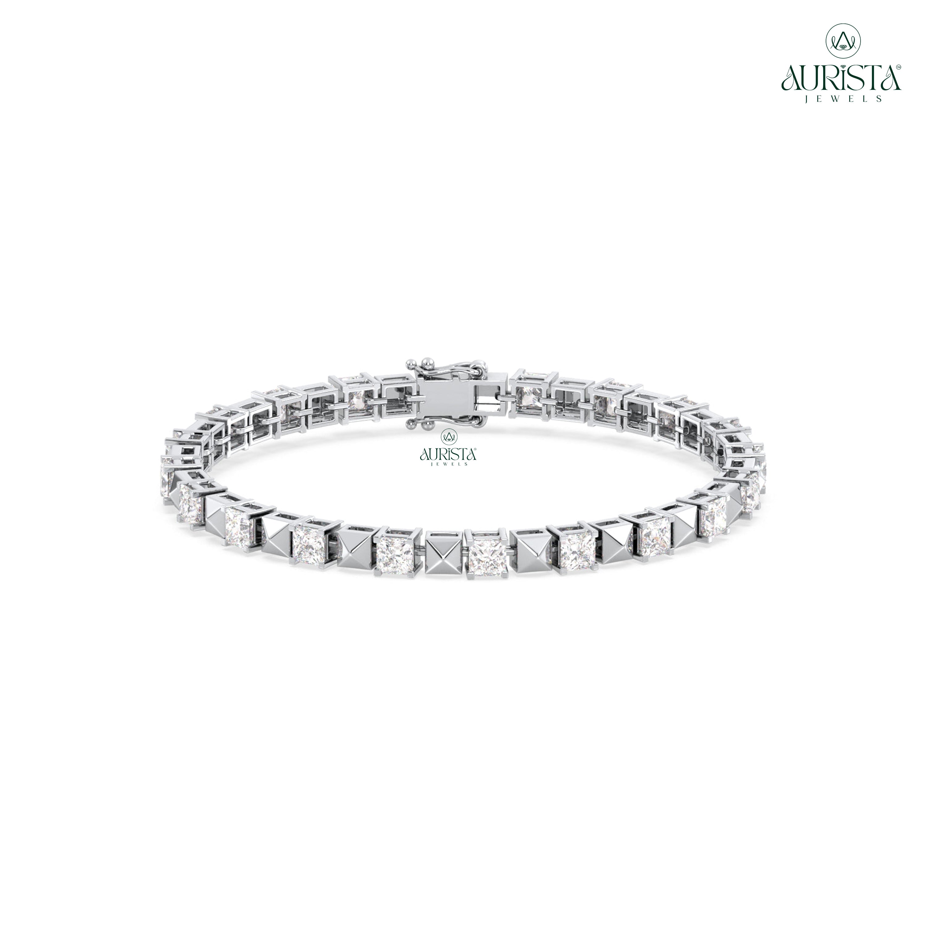 Gift of Forever – Tennis Bracelet with Princess Diamonds