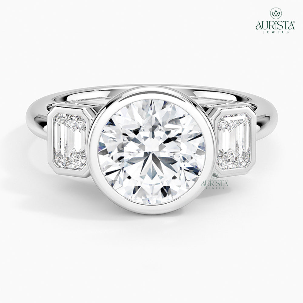 Gift of Eternity White Gold Ring with Round Diamond