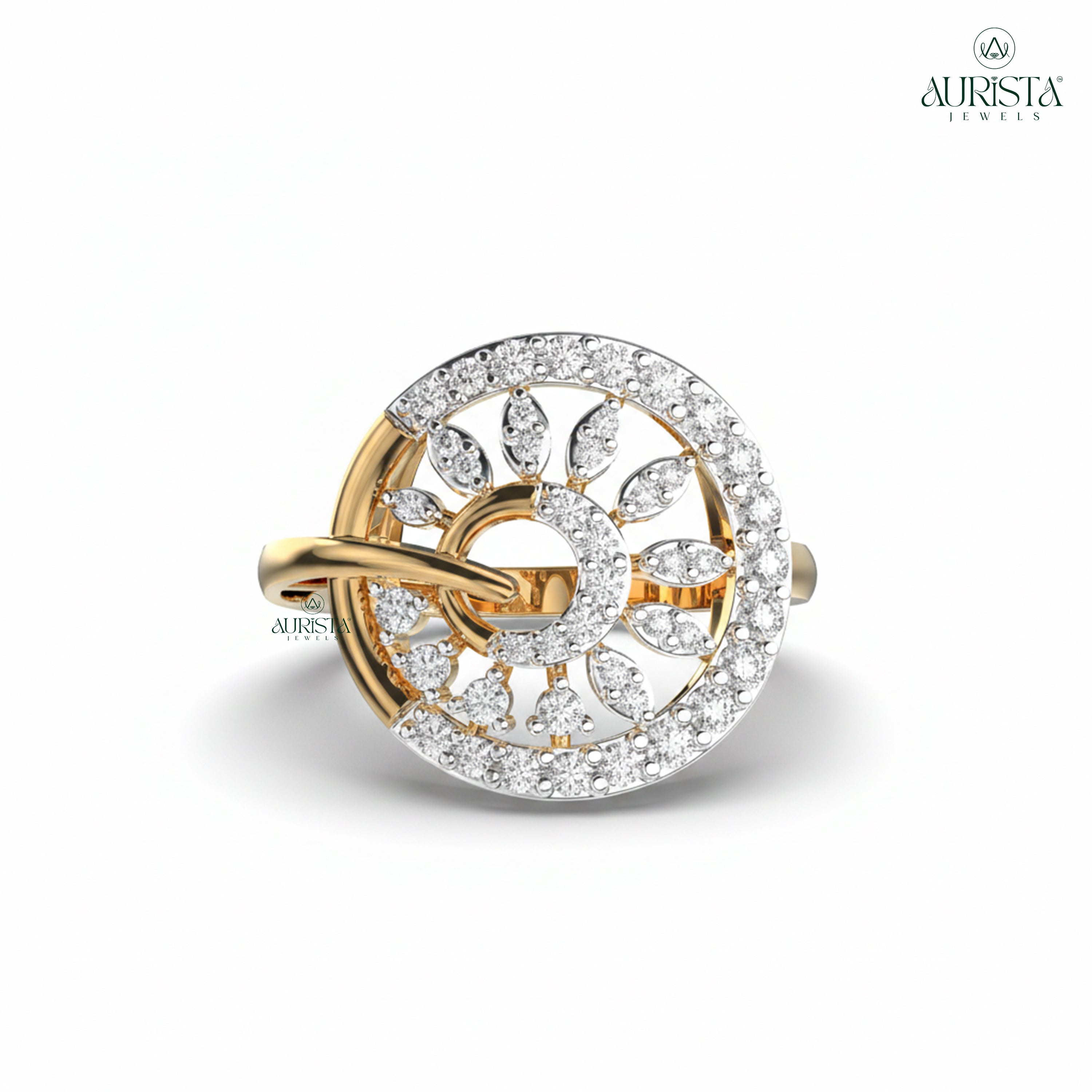 Shine Forever – Yellow Gold Ring with Round Diamond