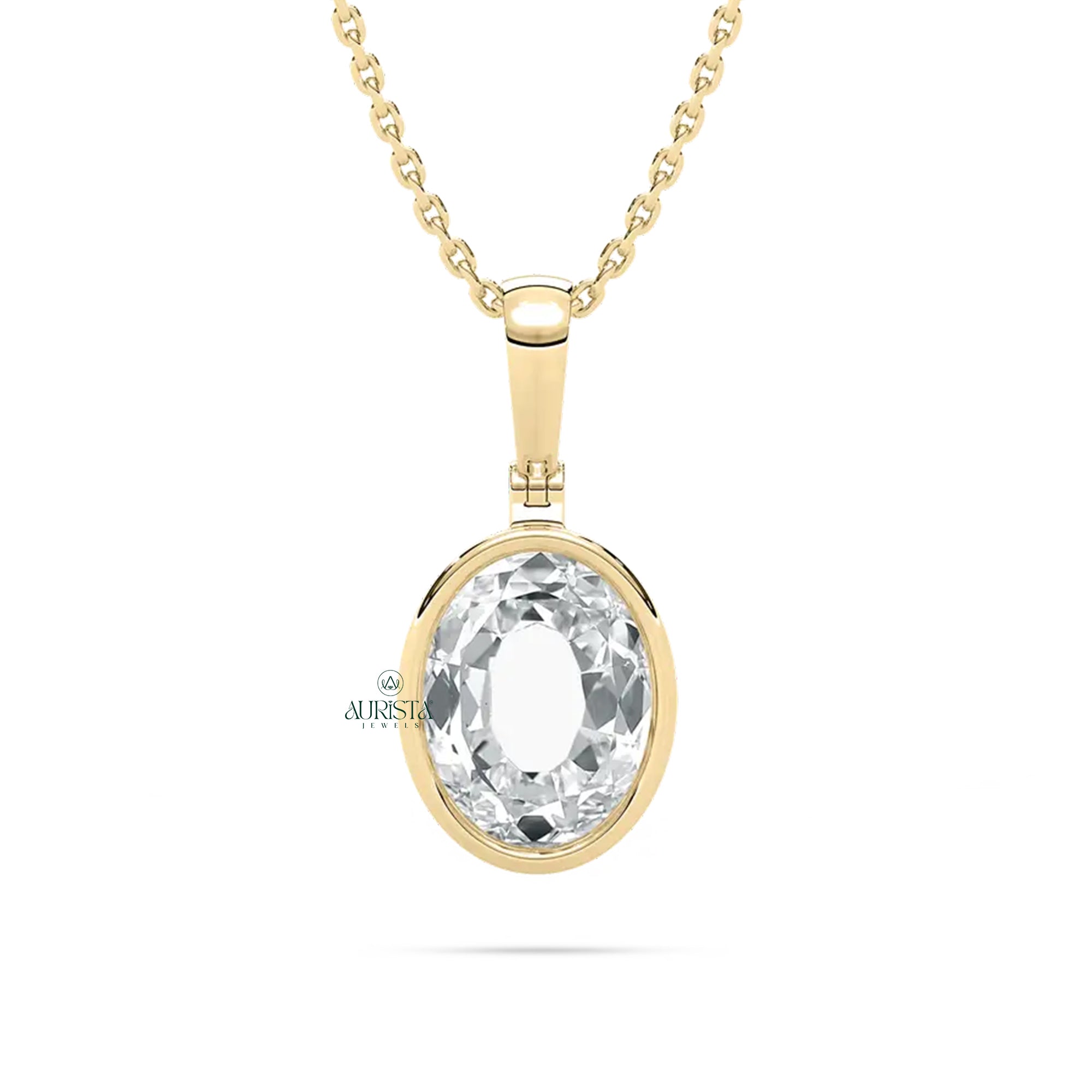 Elegant Initial Necklace – Sparkling Gold Pendant