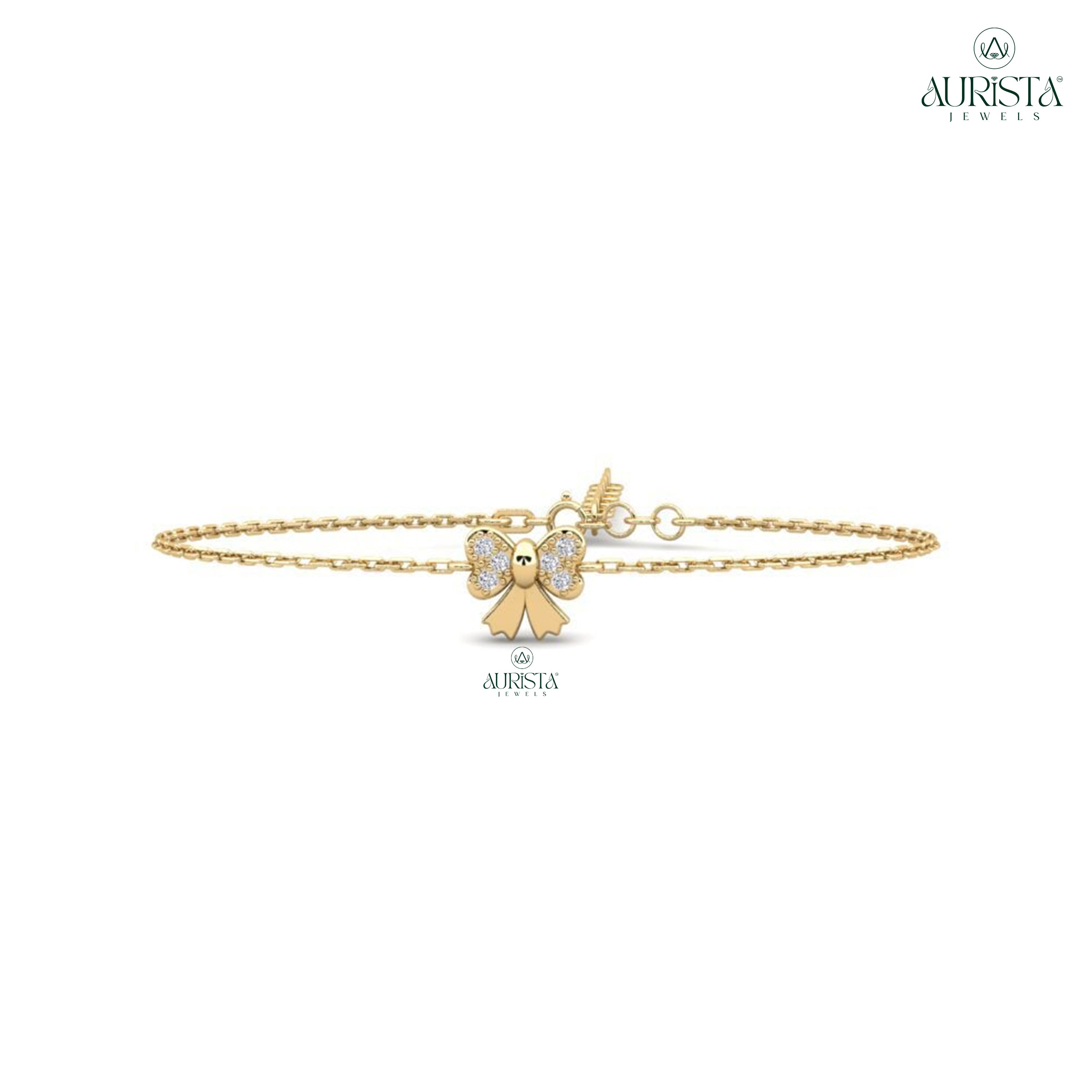 Infinite Spark – Bracelet with Round Diamond Charm