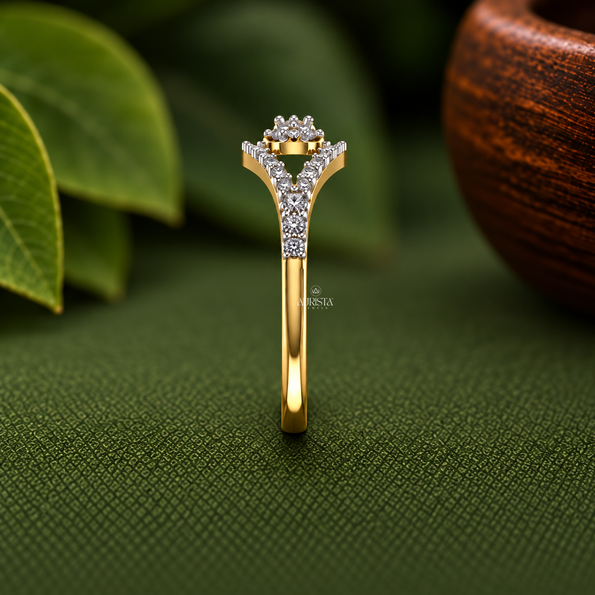 Evil Eye Cluster Statement Ring Lab Grown in Diamond Fine Jewelry