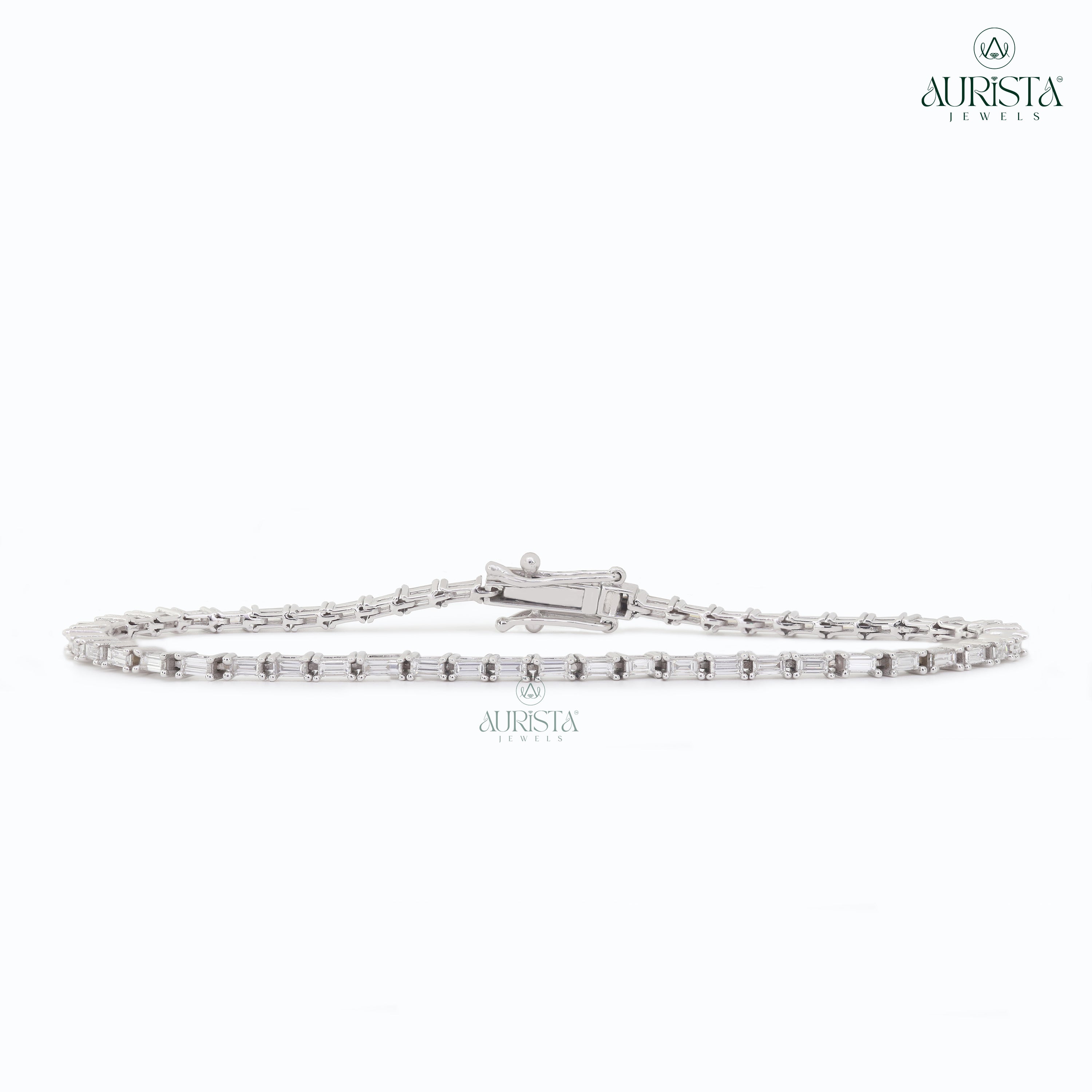 Endless Radiance – White Gold Tennis Bracelet