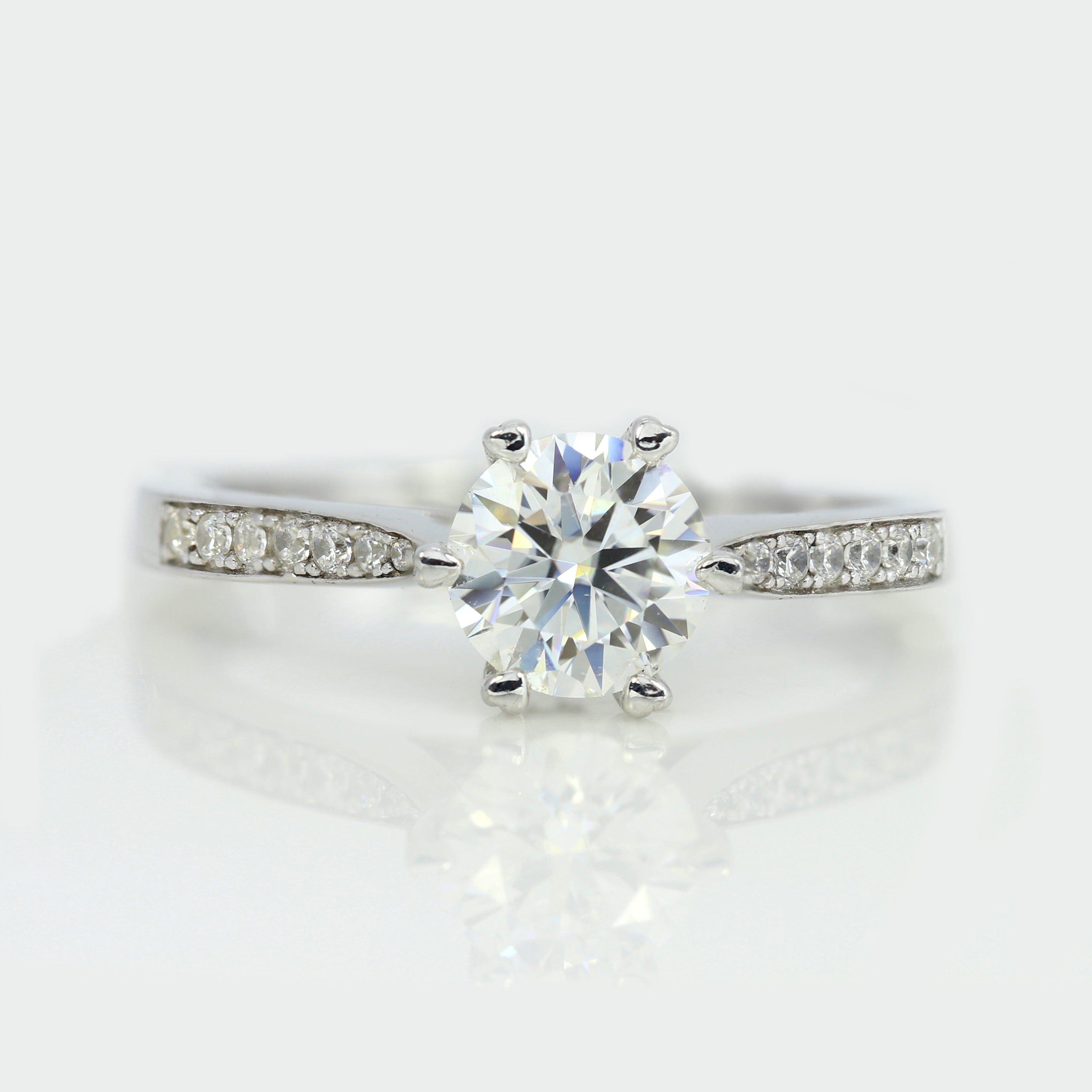 Your Love, Your Style – Custom Round White Diamond Ring